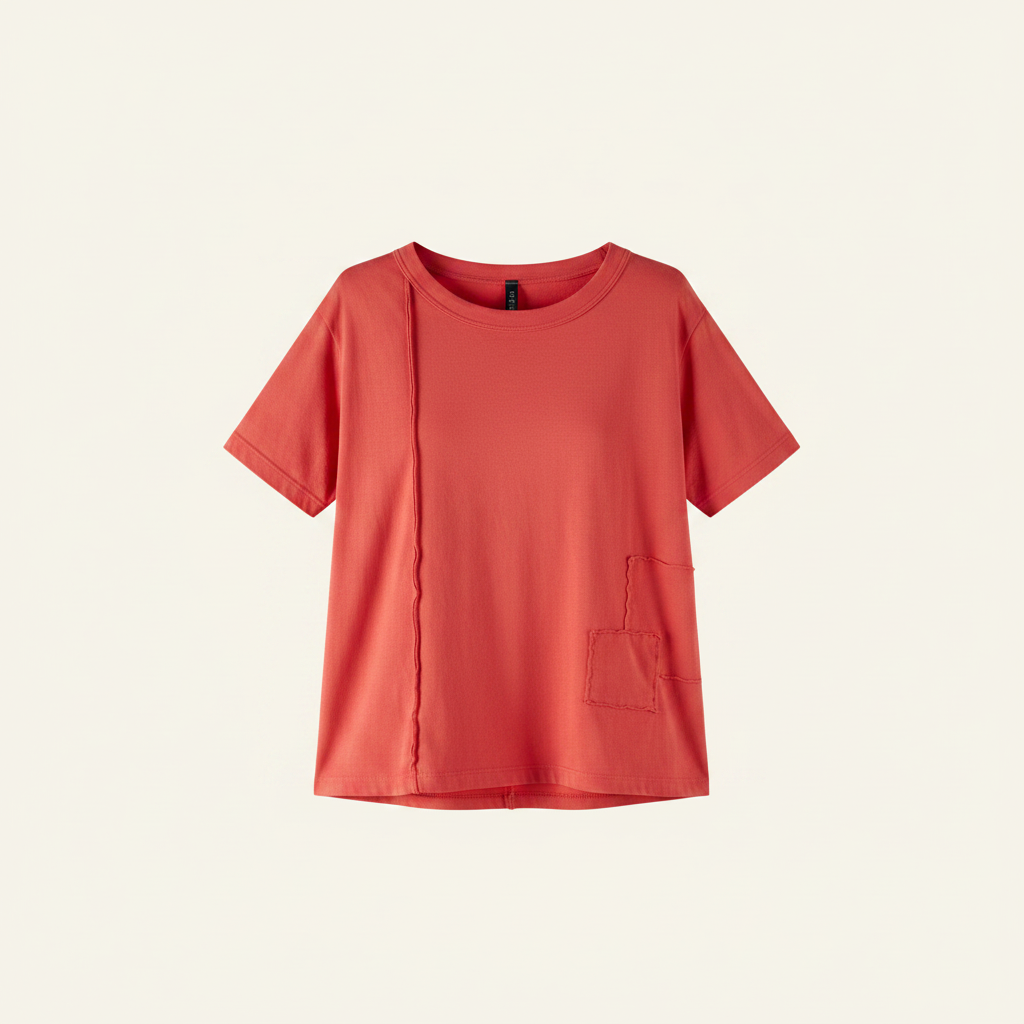 CROPPED JERSEY T-SHIRT