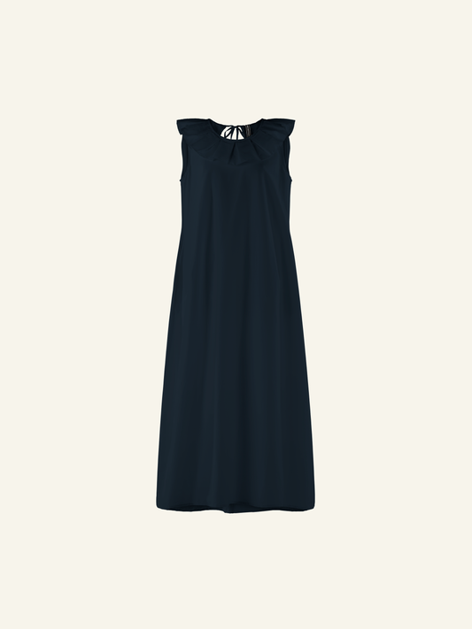 DRESS WITH ROLL COLLAR