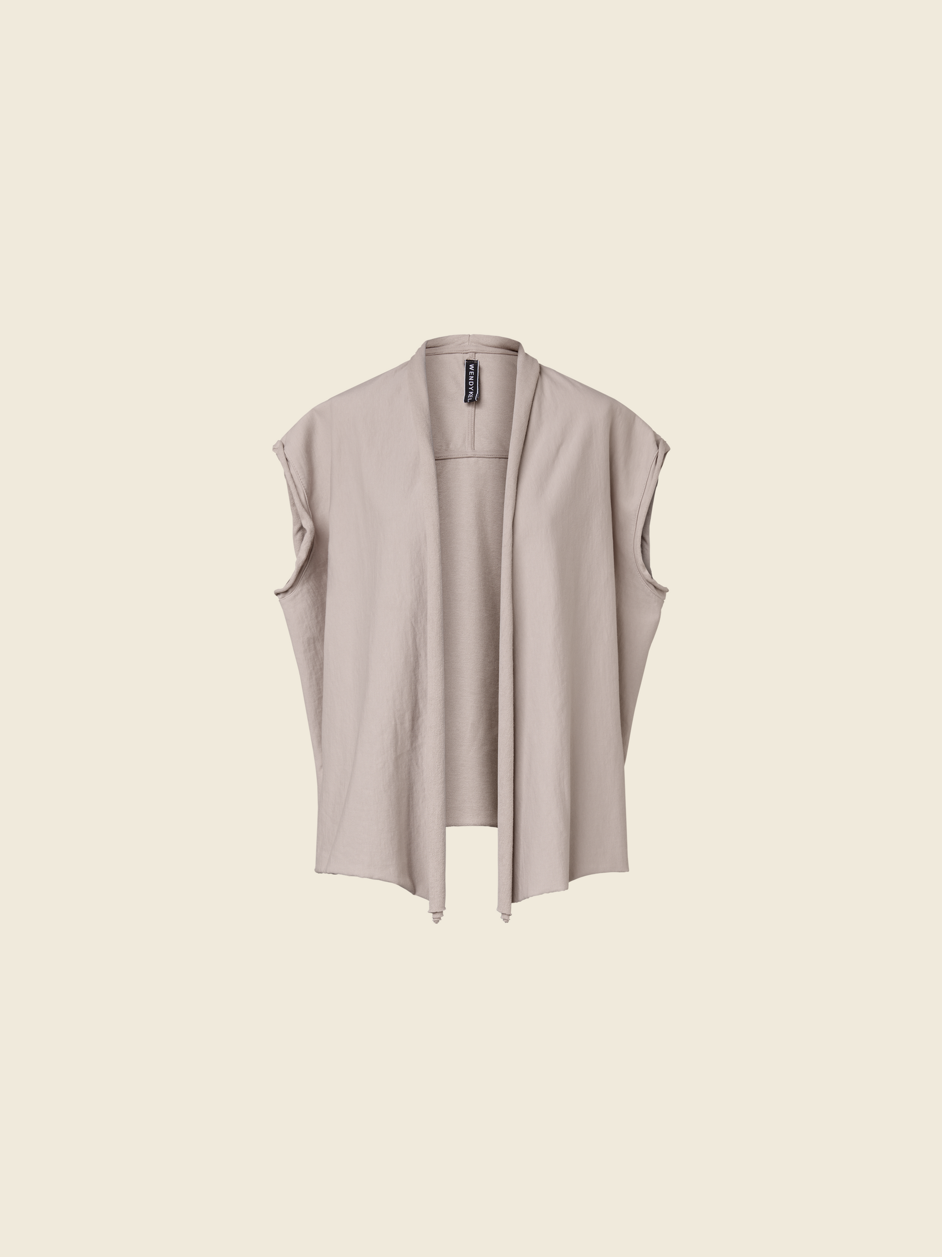 VEST IN JERSEY COTTON FABRIC