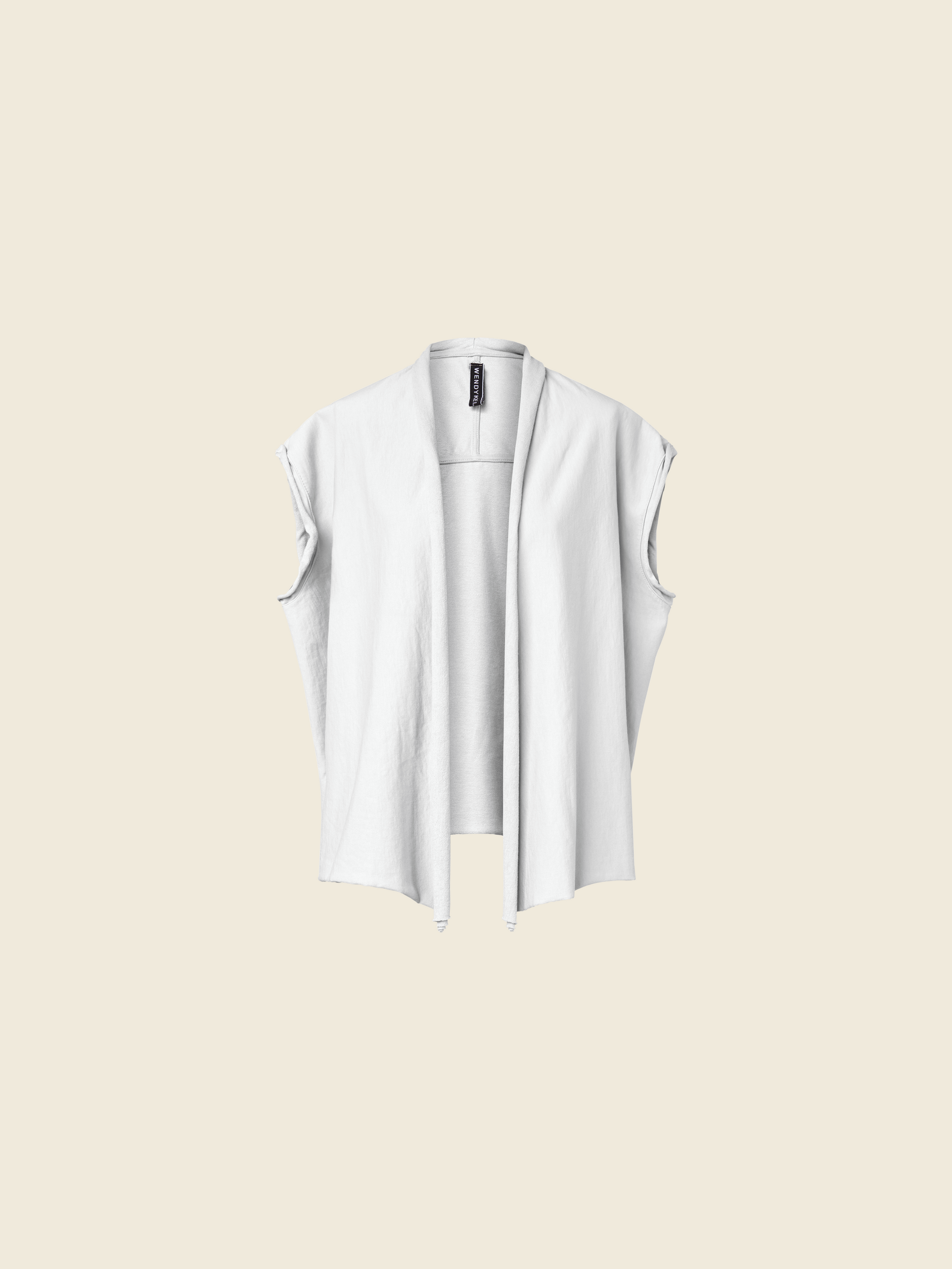 VEST IN JERSEY COTTON FABRIC