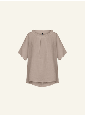 WIDE LINEN BLOUSE