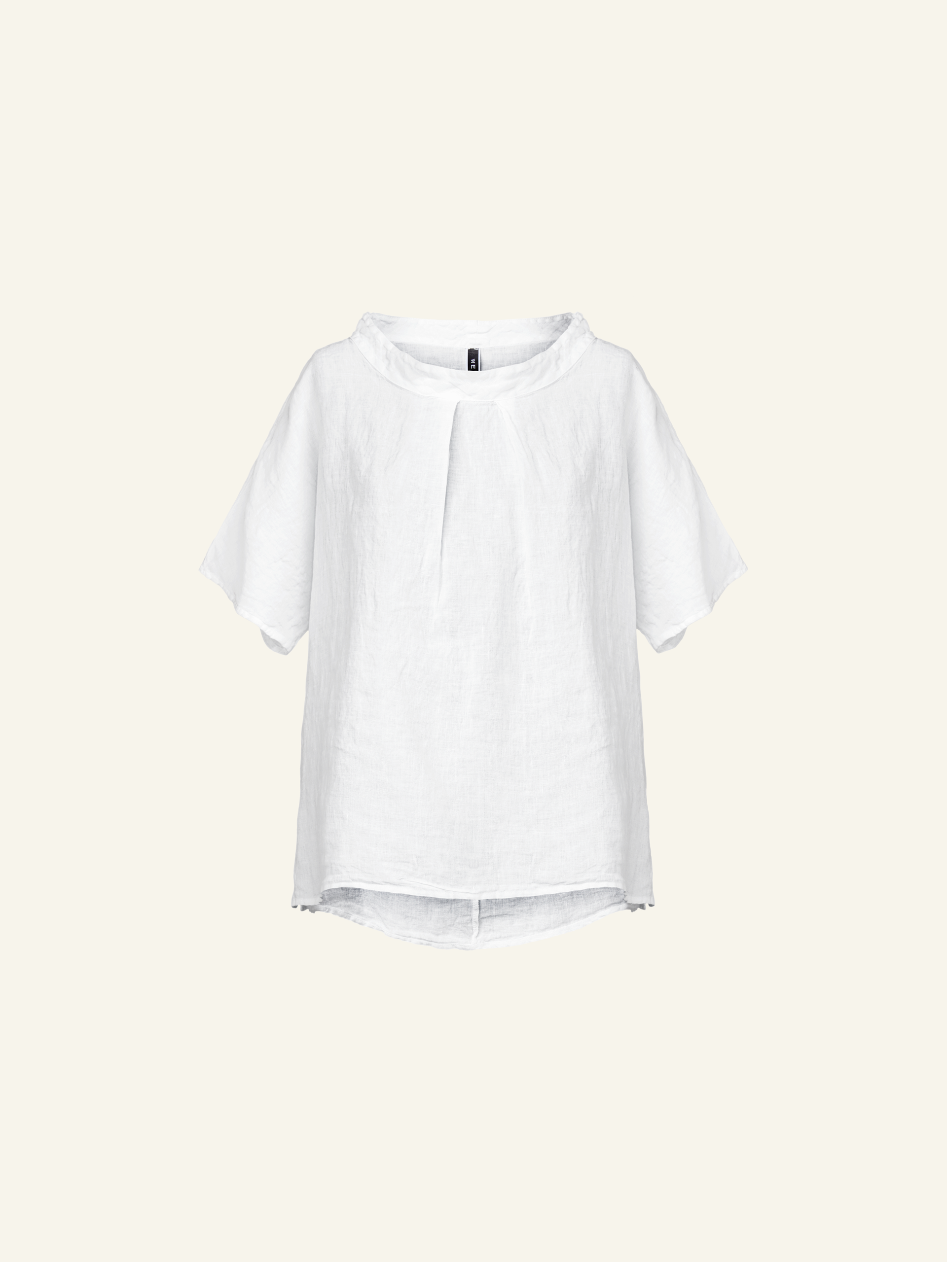 WIDE LINEN BLOUSE