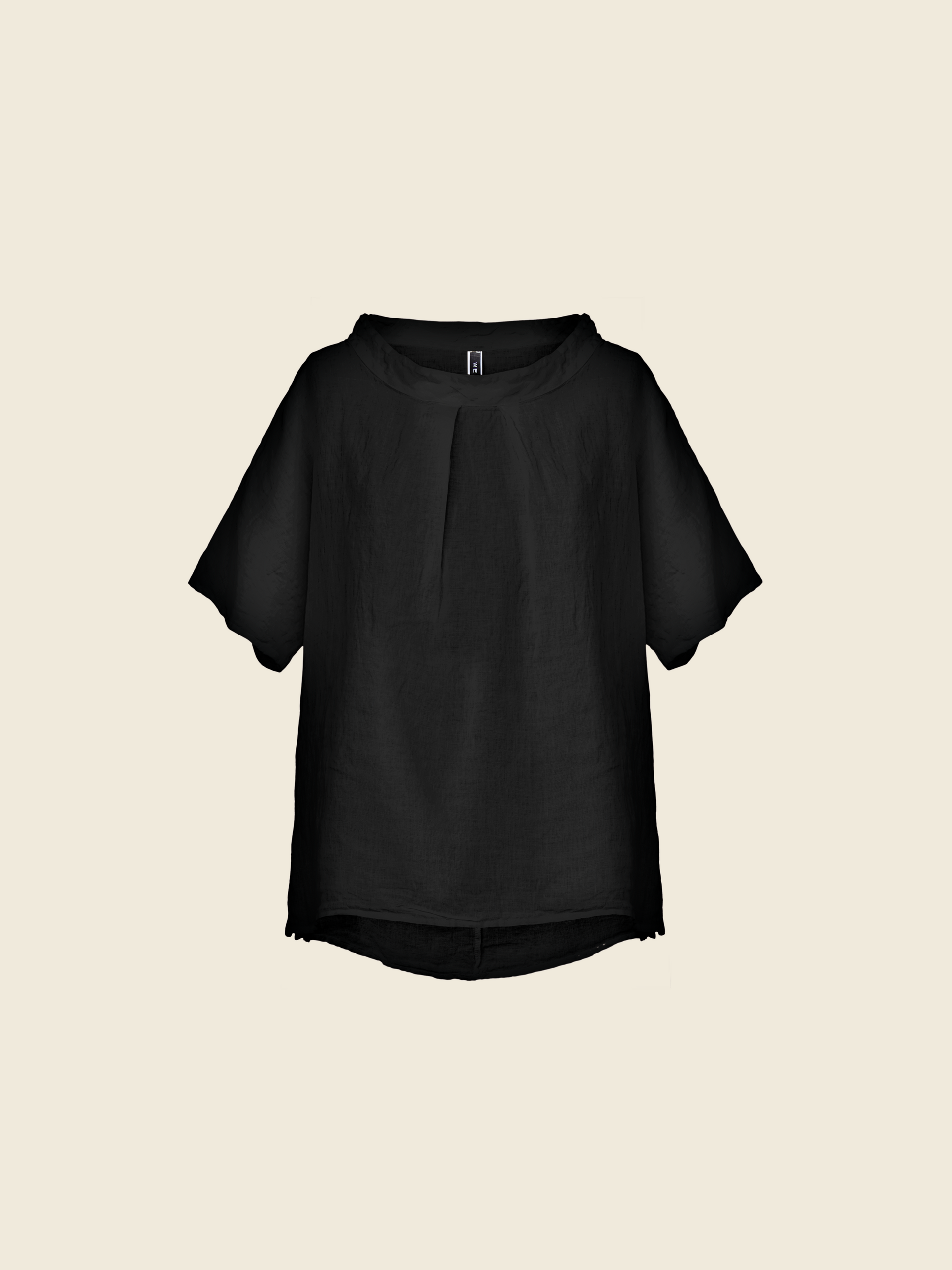 WIDE LINEN BLOUSE
