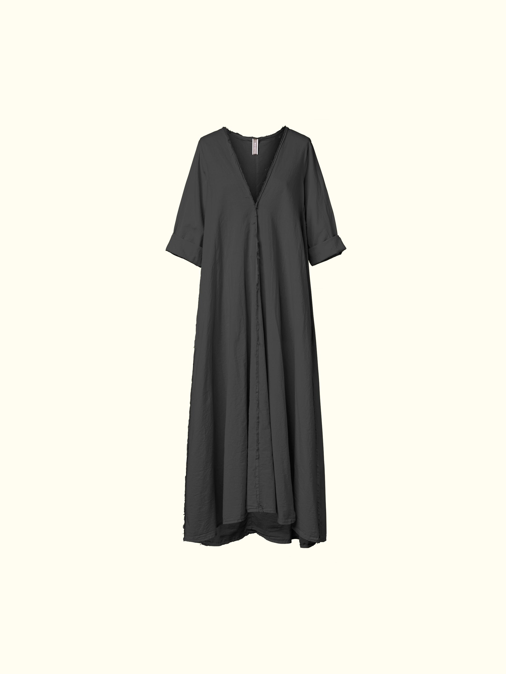V-NECK DRESS IN MUSLIN
