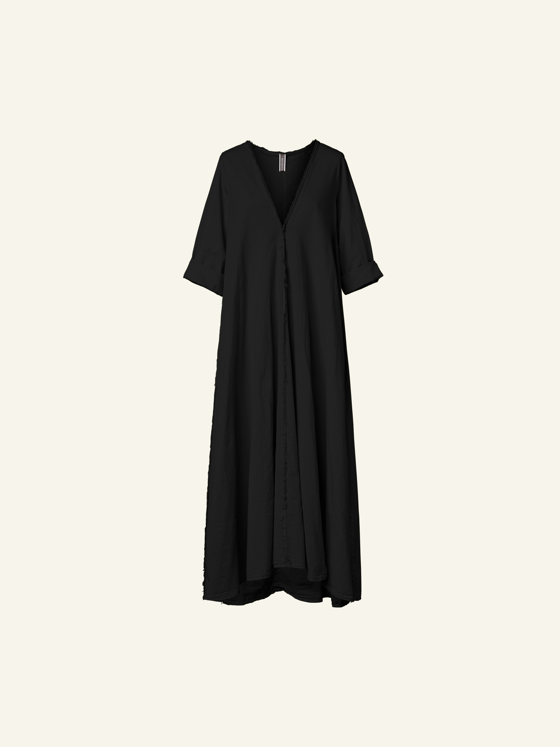 V-NECK DRESS IN MUSLIN
