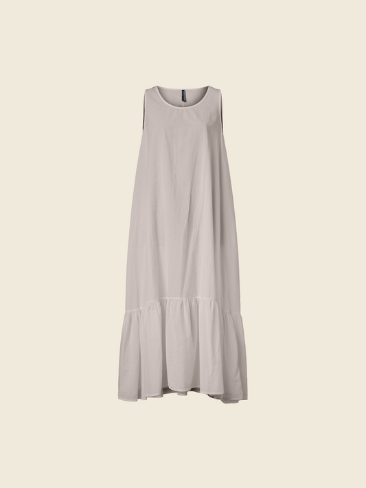 LONG MUSLIN DRESS WITH FINAL FRILL