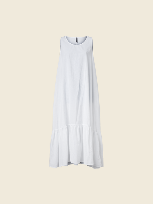 LONG MUSLIN DRESS WITH FINAL FRILL