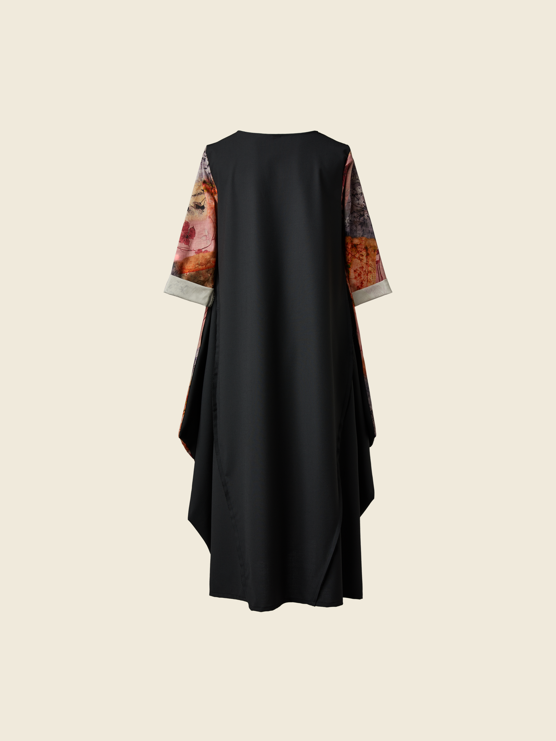 WIDE DRESS WITH FLORAL PATTERN