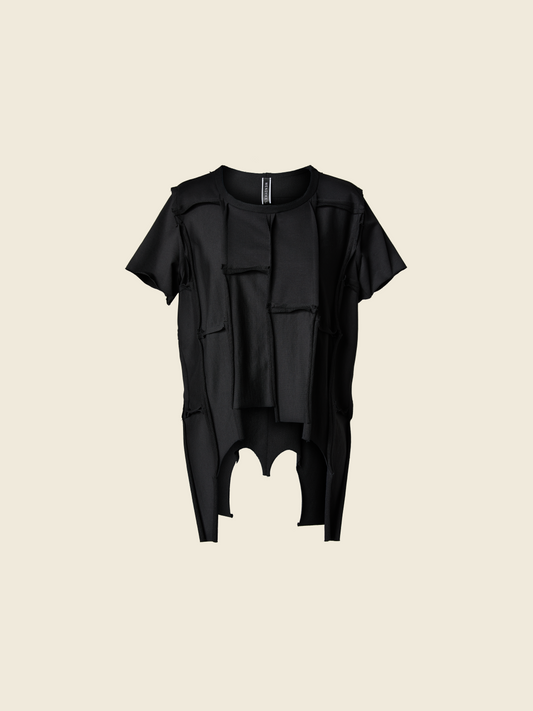 T-SHIRT PATCHWORK DESTRUTTURATO