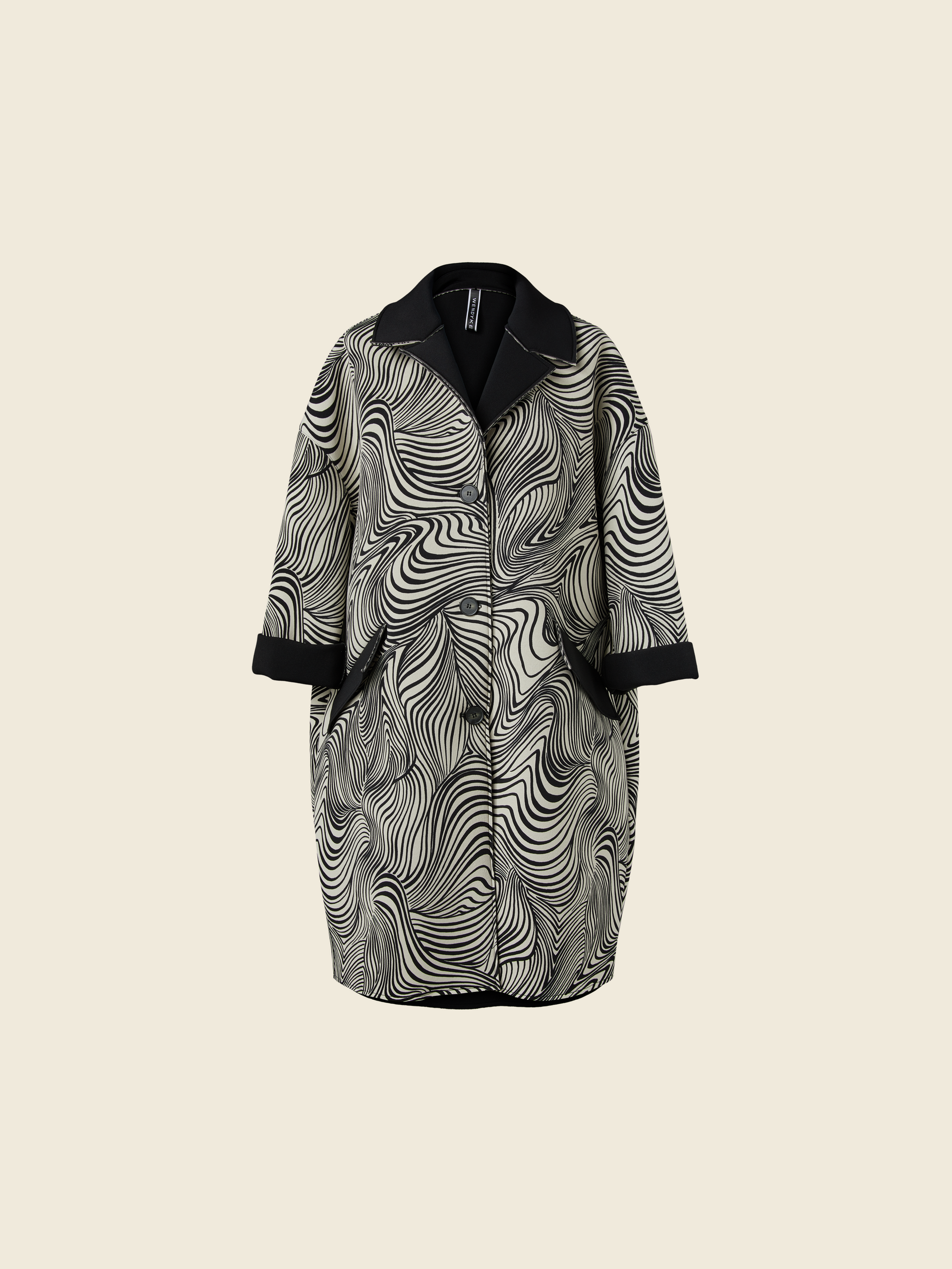 OPTICAL PATTERN NEOPRENE COAT