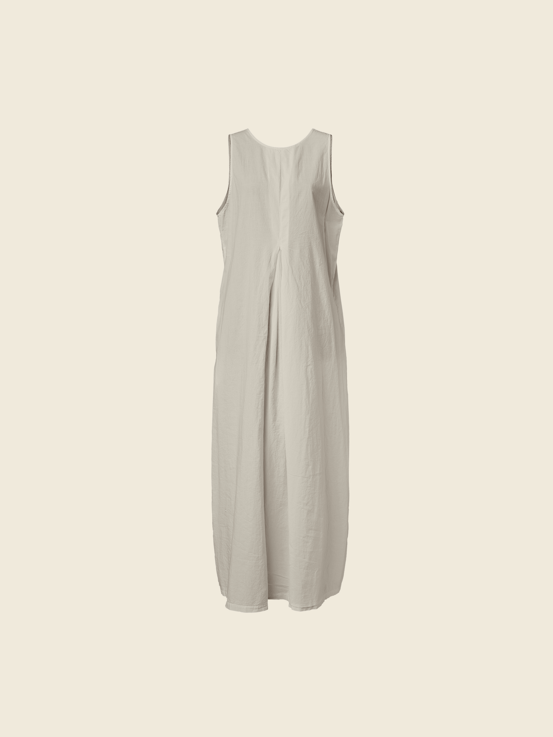MUSLIN COTTON DRESS WITH SQUARED BACK