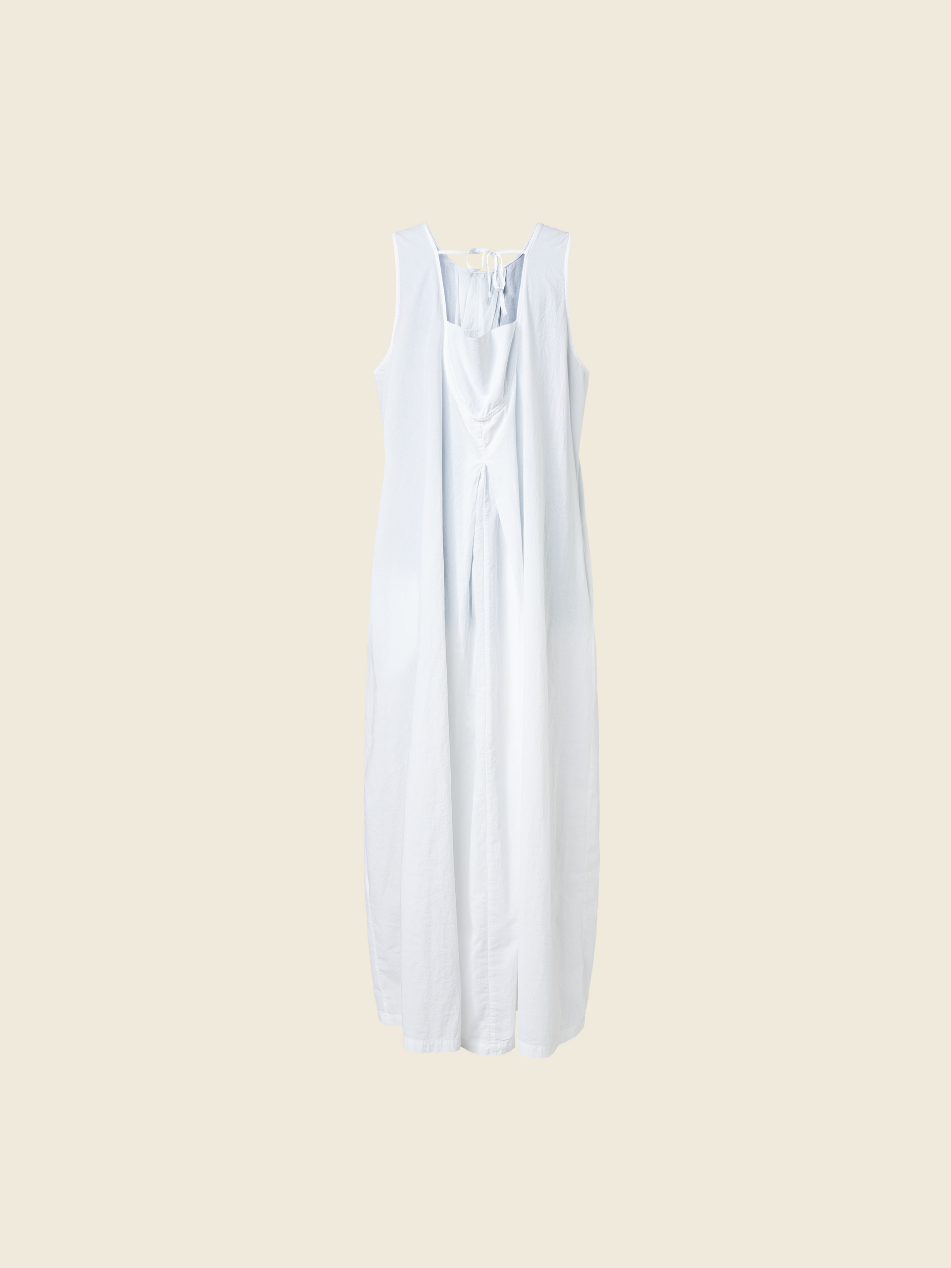 MUSLIN COTTON DRESS WITH SQUARED BACK