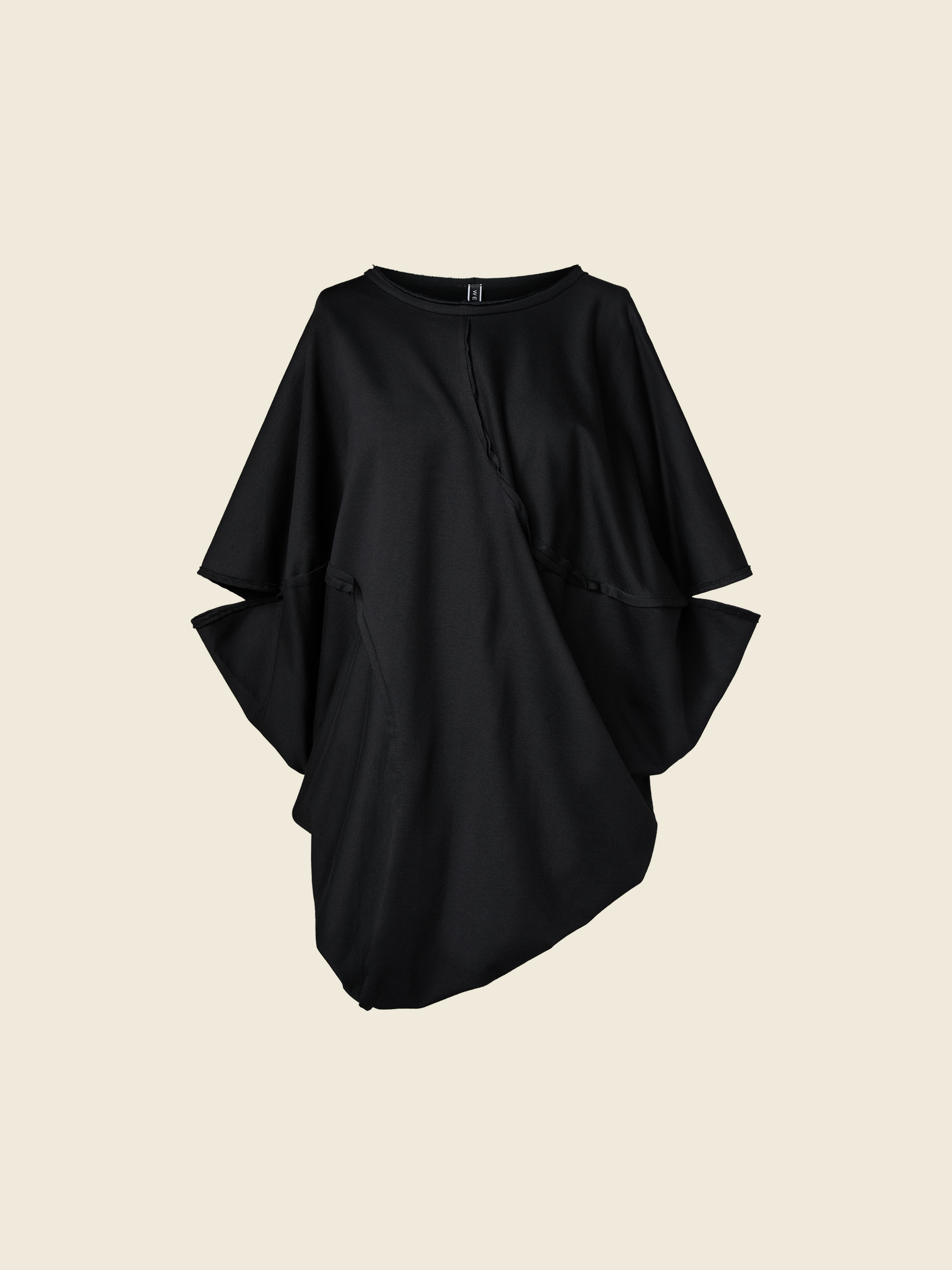 BAT SLEEVES ASYMMETRICAL T-SHIRT