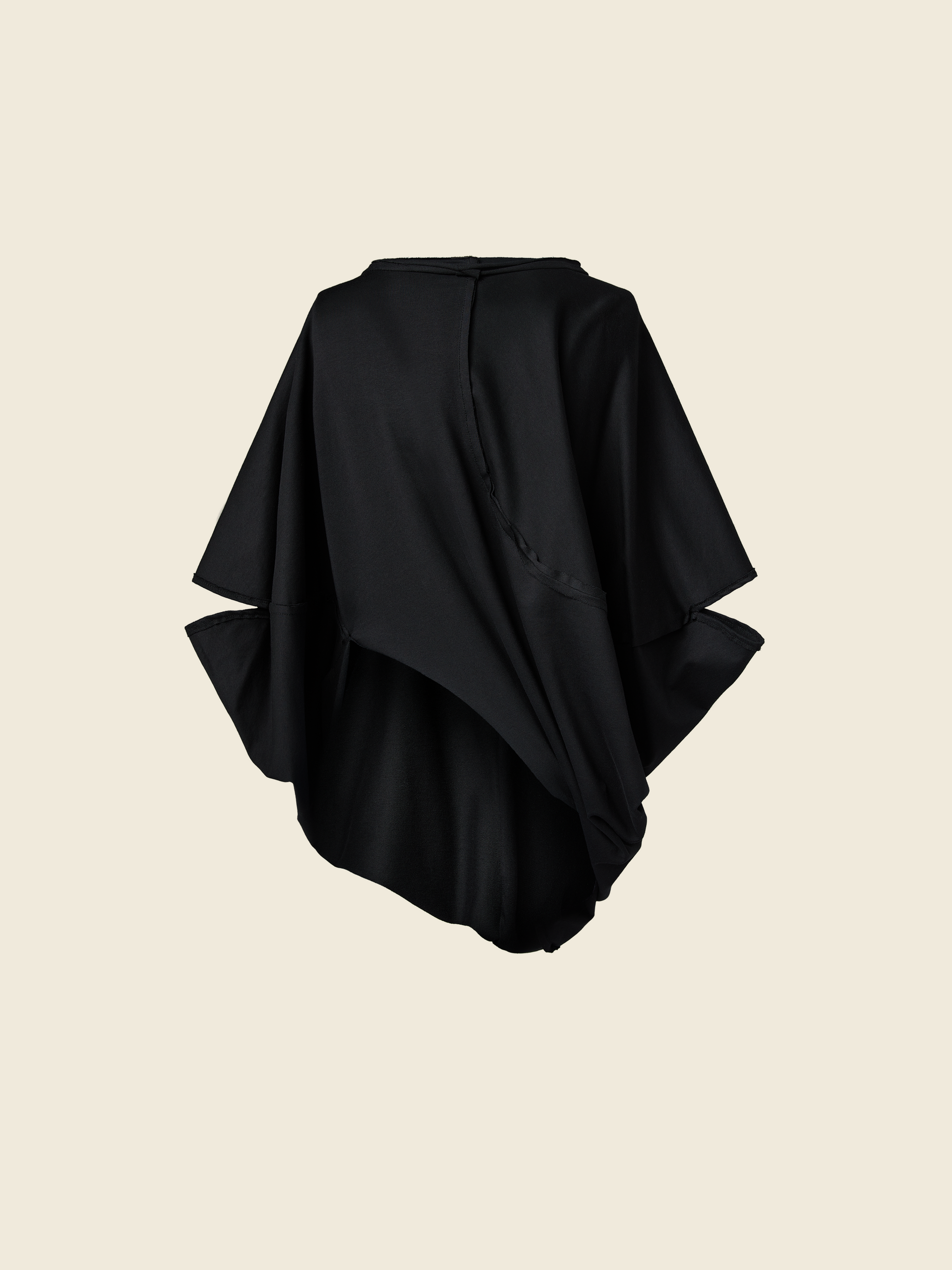 BAT SLEEVES ASYMMETRICAL T-SHIRT