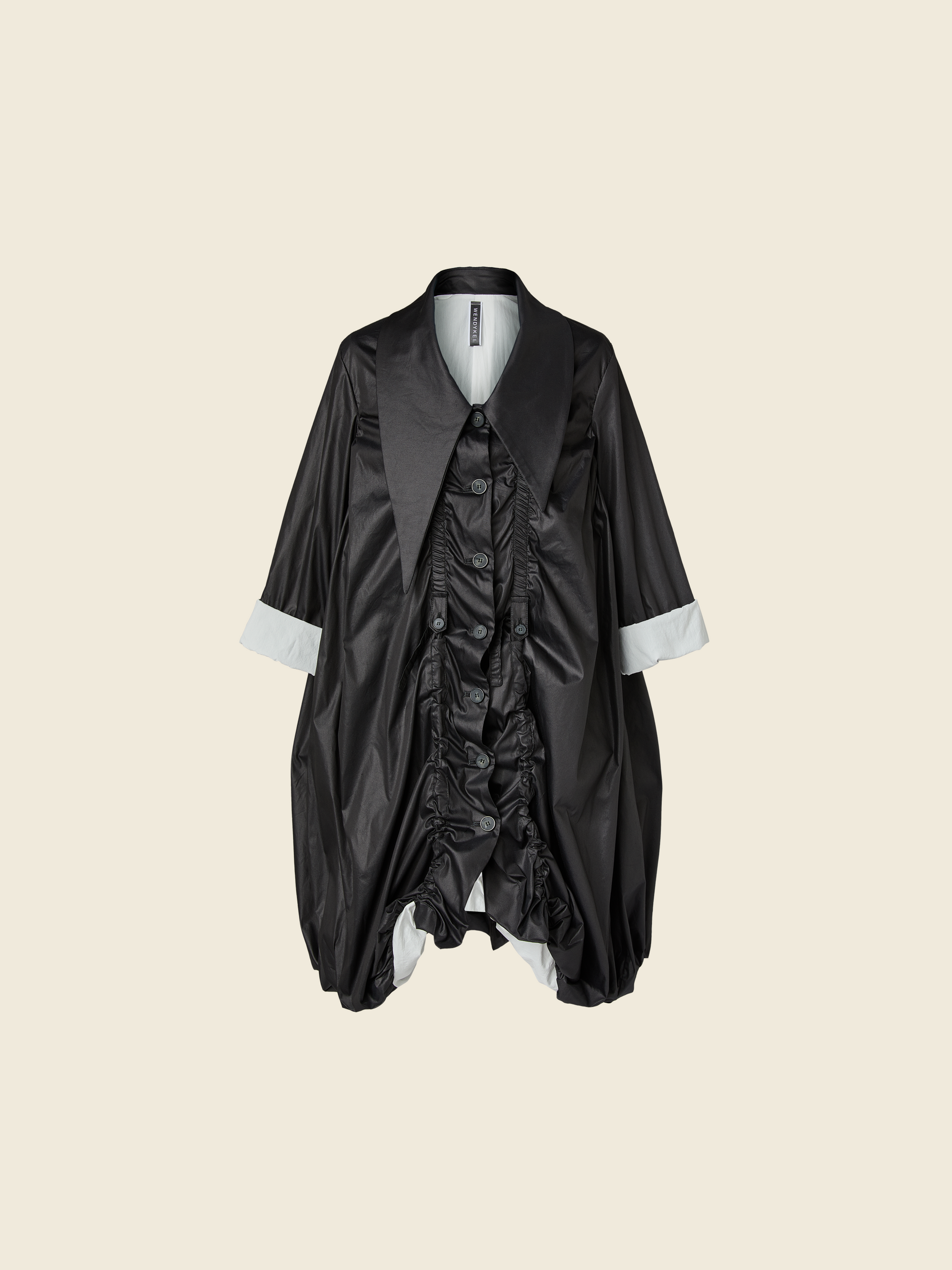 AW26 TRENCH COAT WITH ROUCHE