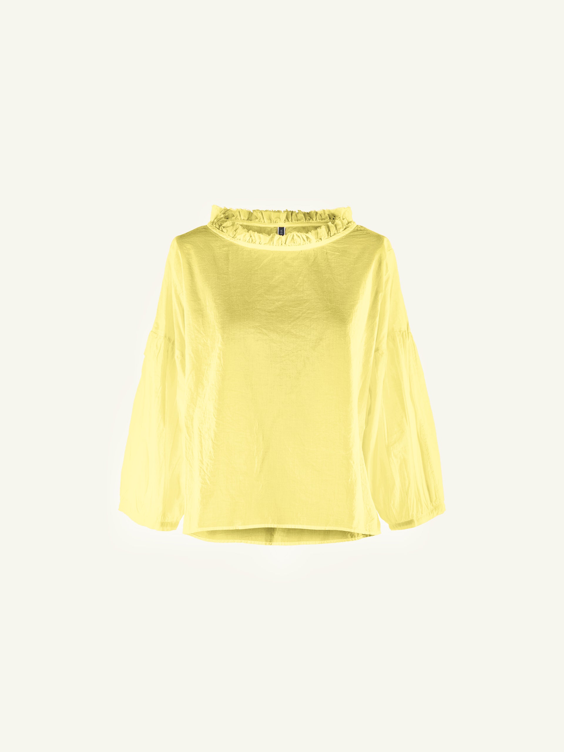 BLOUSE WITH RUFFLES ON THE NECK