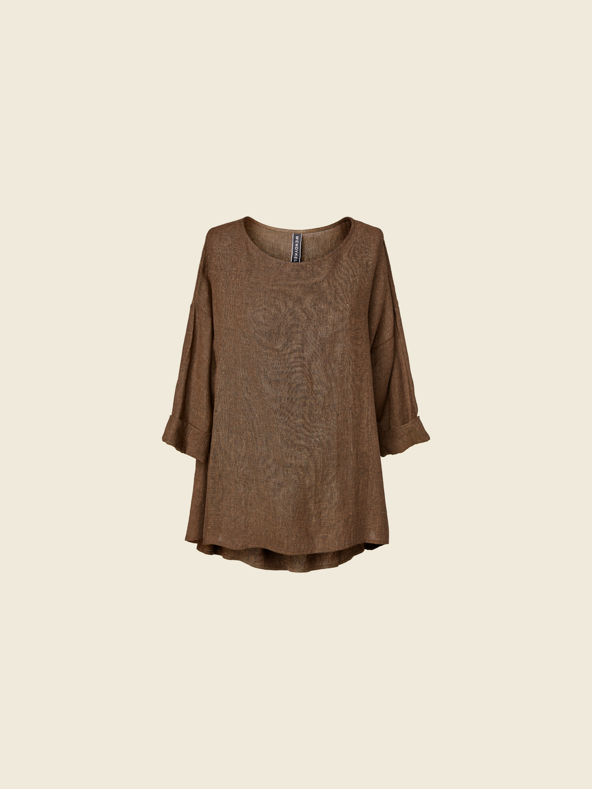 T-SHIRT OVER IN MISTO LINO E SETA