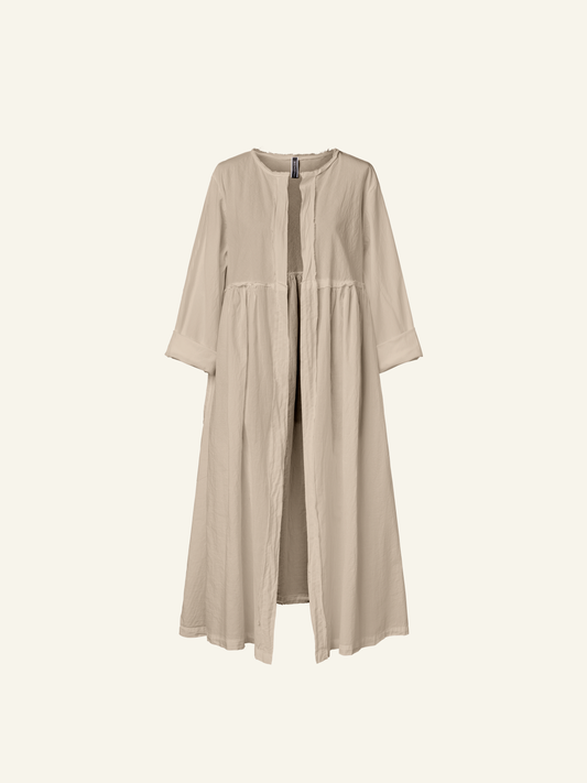 CARDIGAN LUNGO IN MUSSOLA DI COTONE