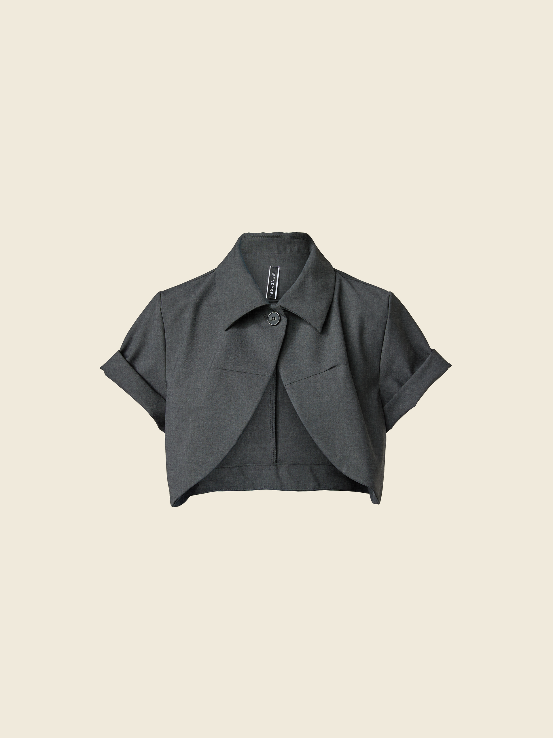 CROPPED SHORT SLEEVES BLAZER