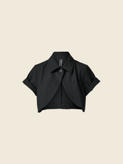 CROPPED SHORT SLEEVES BLAZER