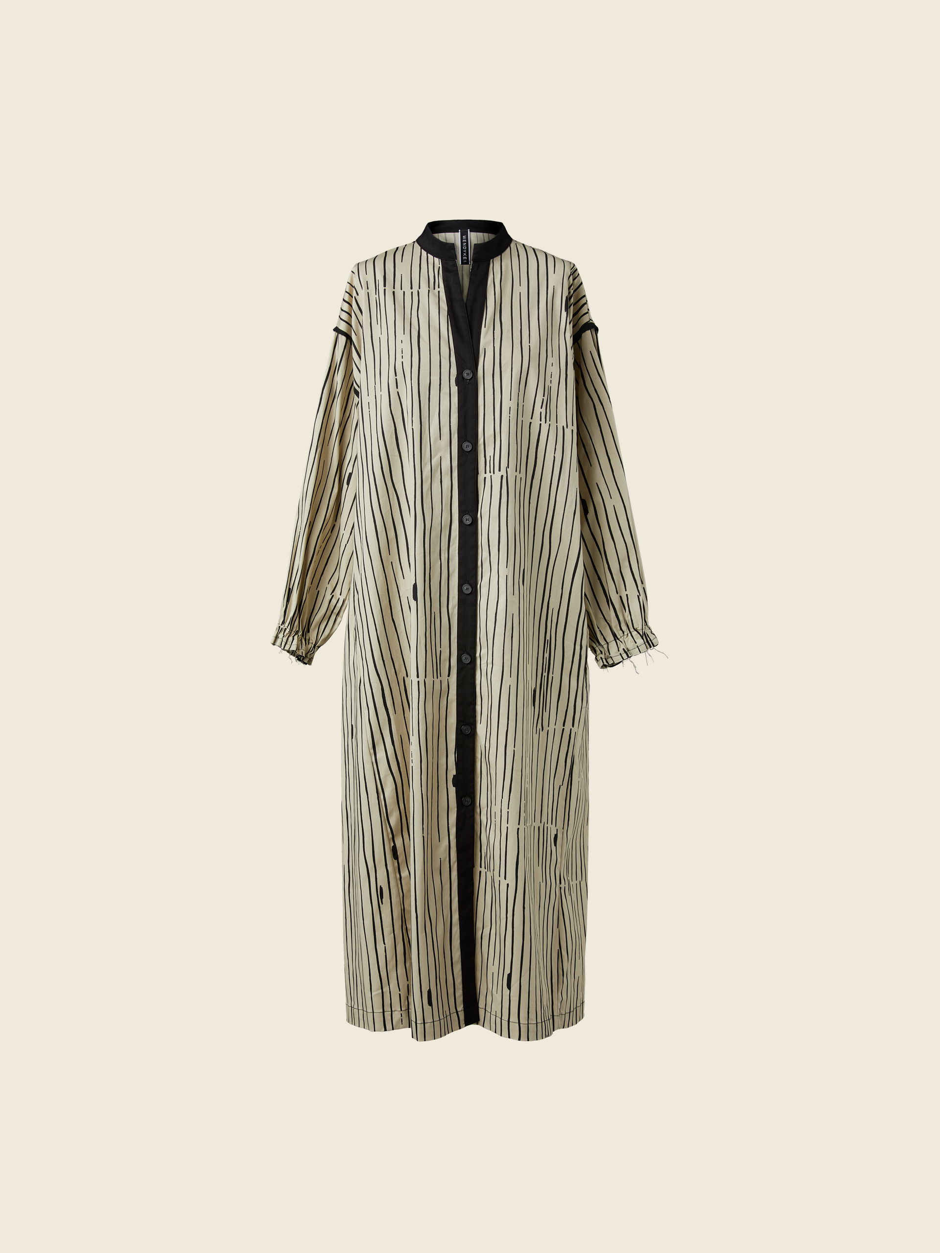 CHEMISIER WITH CONTRASTING CLOSURE