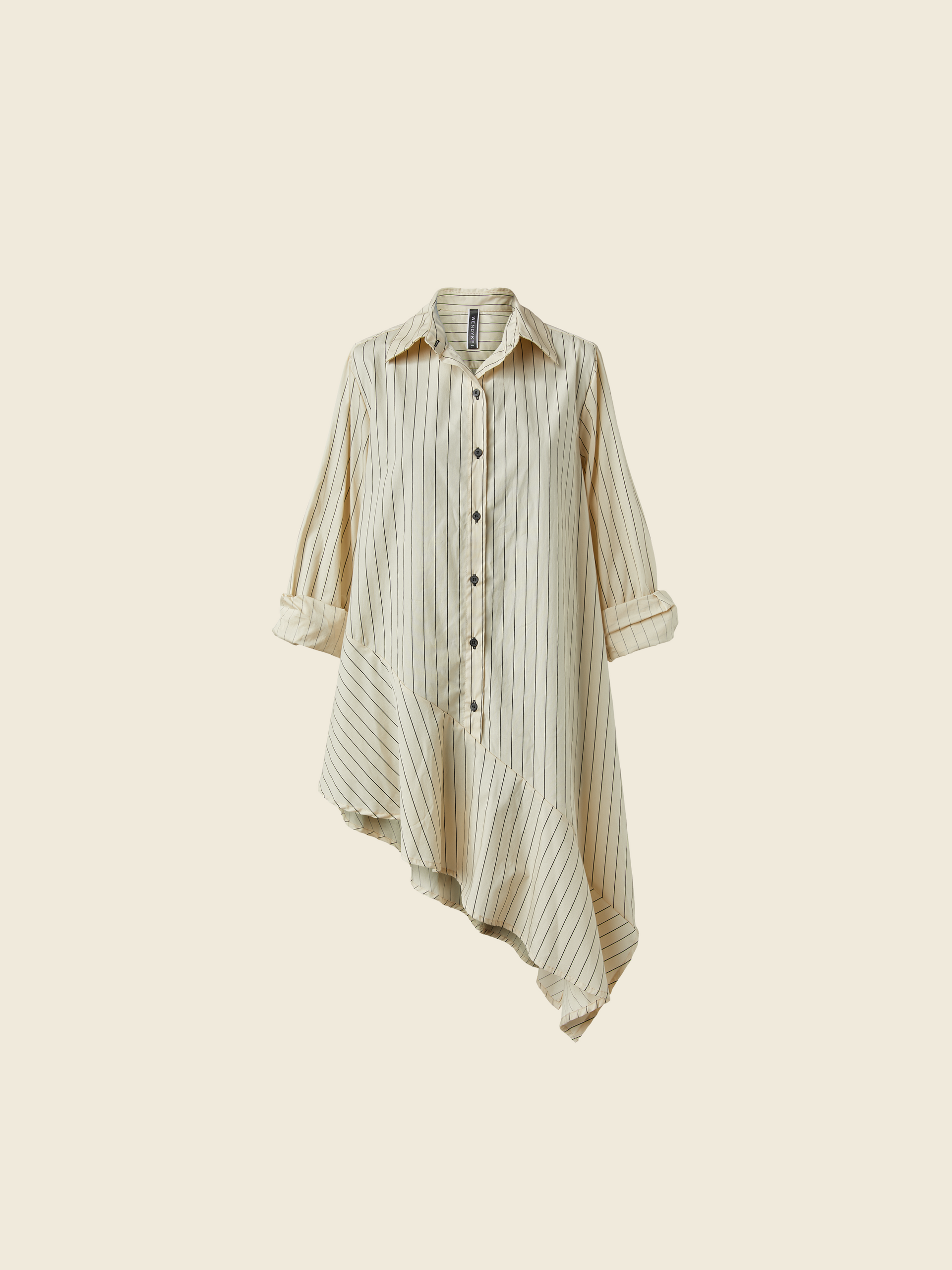 ASYMMETRIC STRIPED BLOUSE