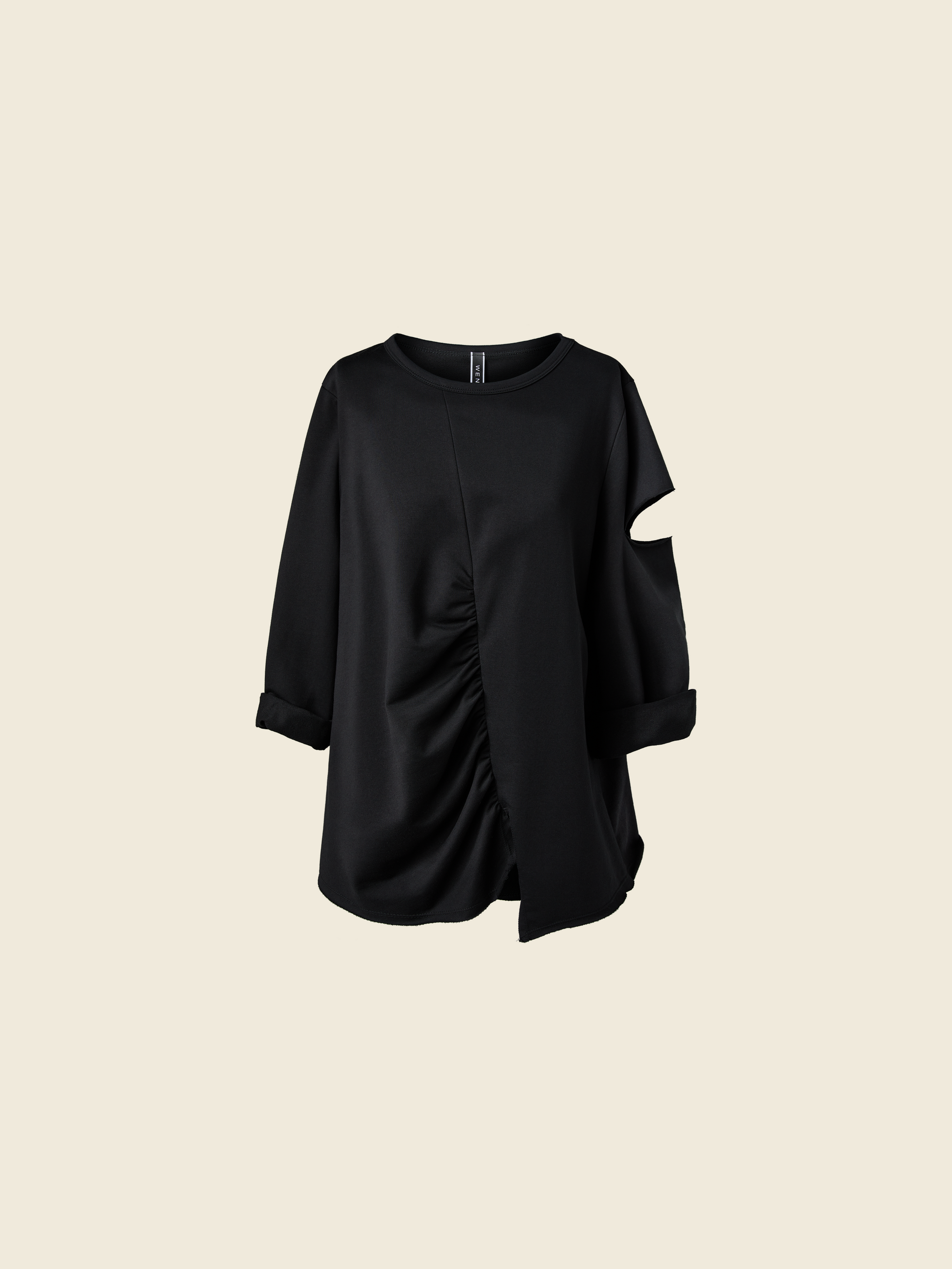PLEATED SWEATSHIRT