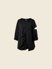 PLEATED SWEATSHIRT