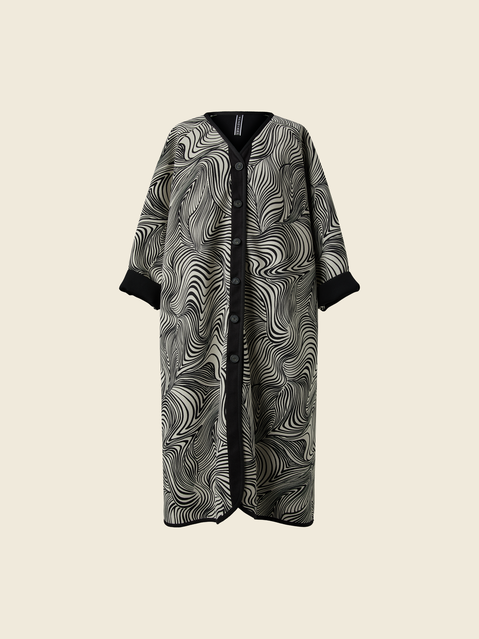 COAT WITH OPTICAL PATTERN