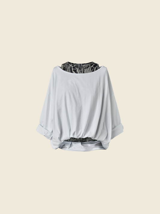 DOUBLE LAYER EFFECT T-SHIRT