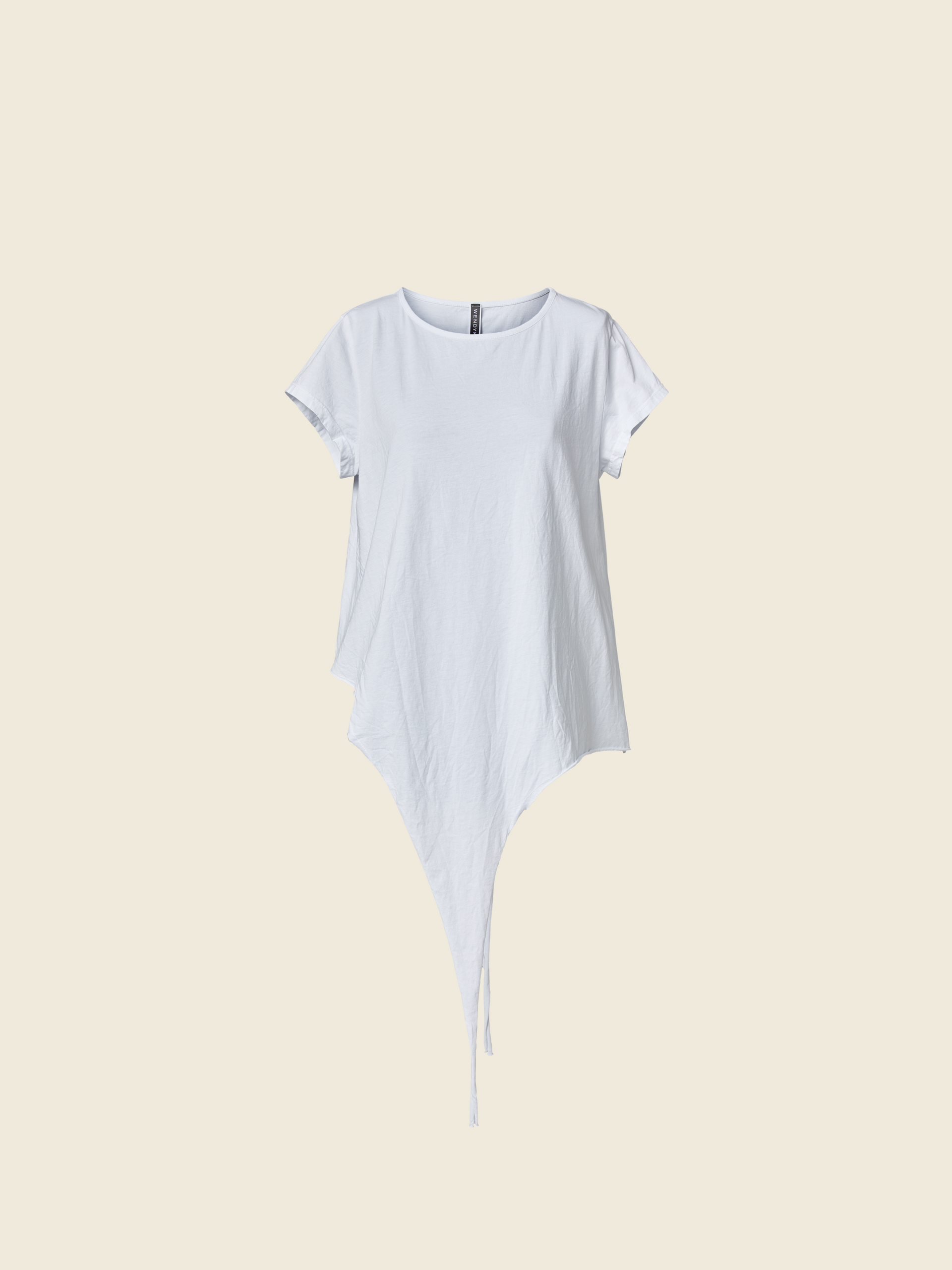 T-SHIRT WITH POINTED HEM