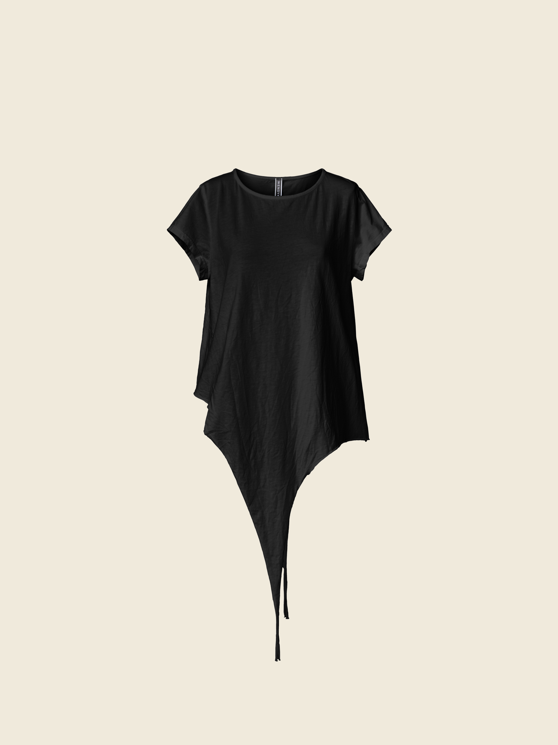 T-SHIRT WITH POINTED HEM