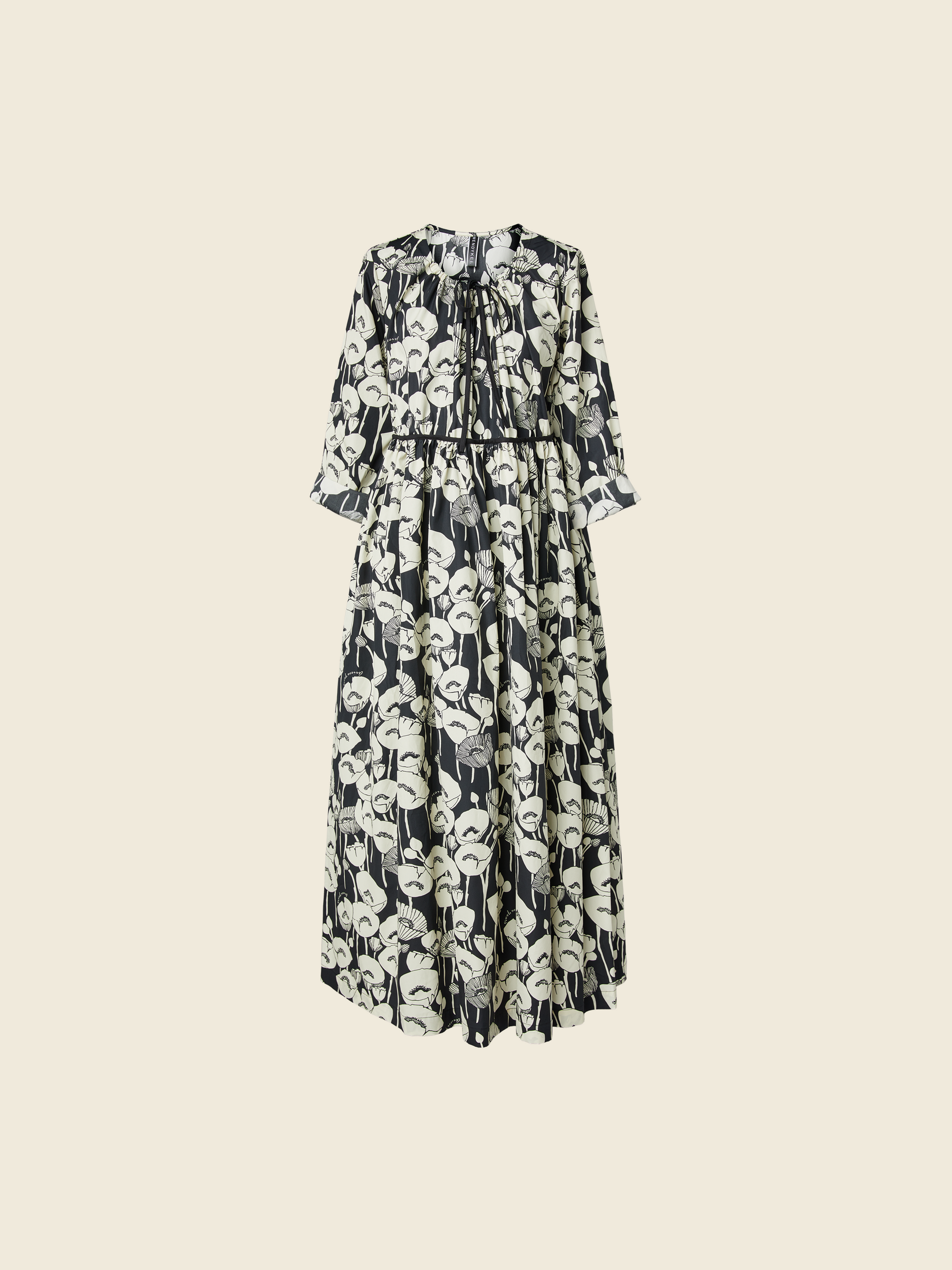 LONG POPPIES DRESS