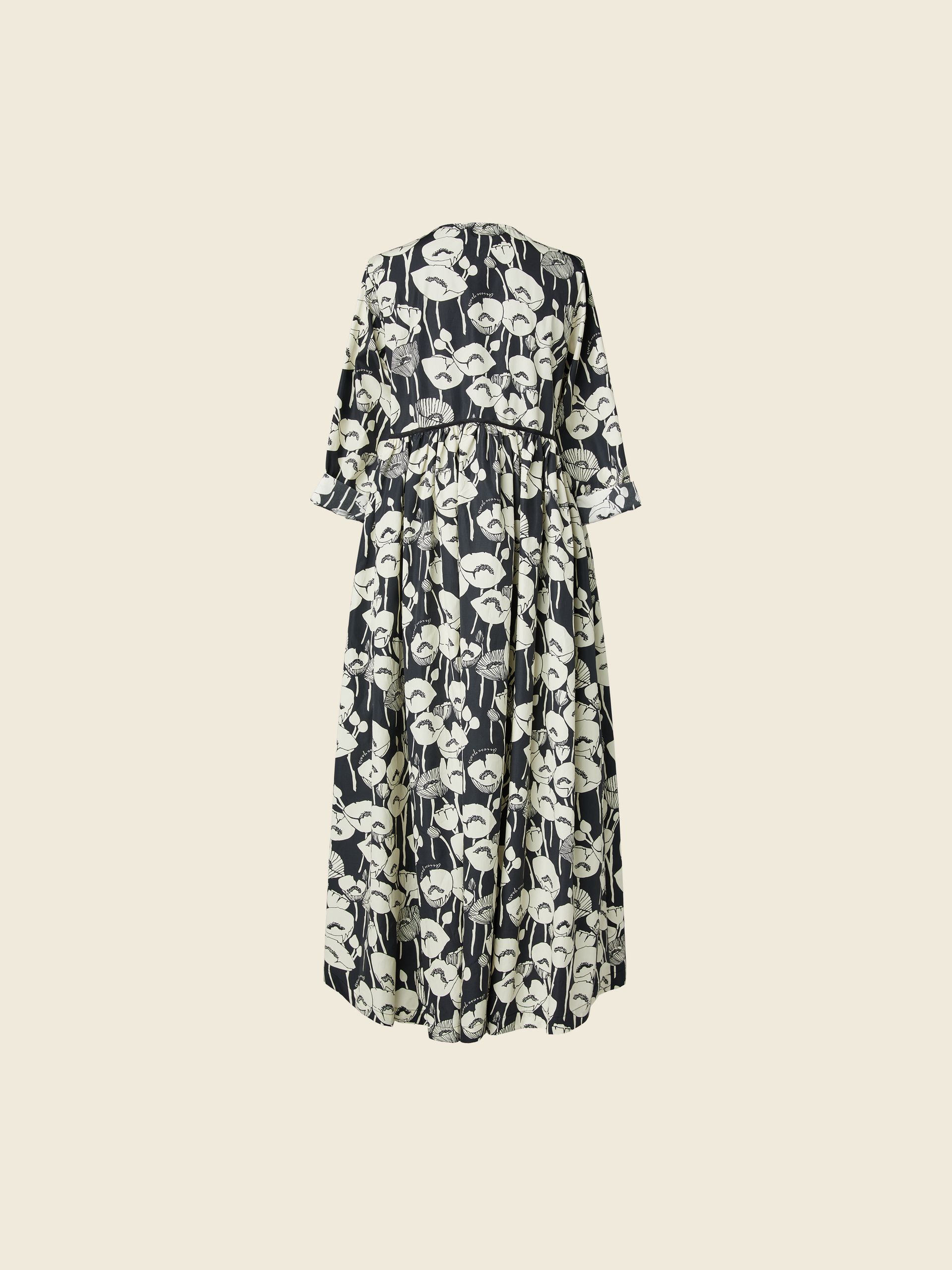 LONG POPPIES DRESS