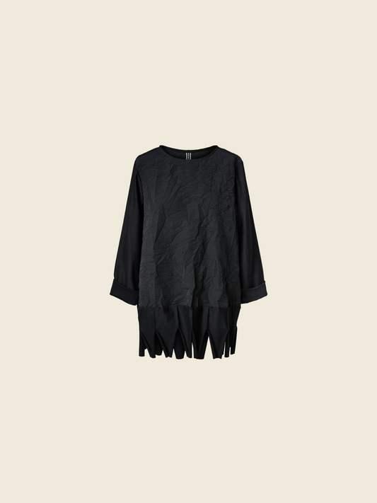 BLUSA CON ORLO A PETTINE