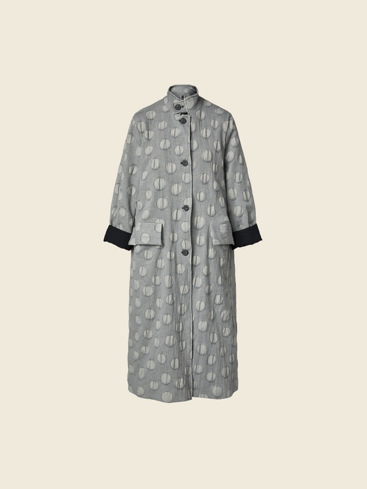 CAPPOTTO IN COTONE A POIS