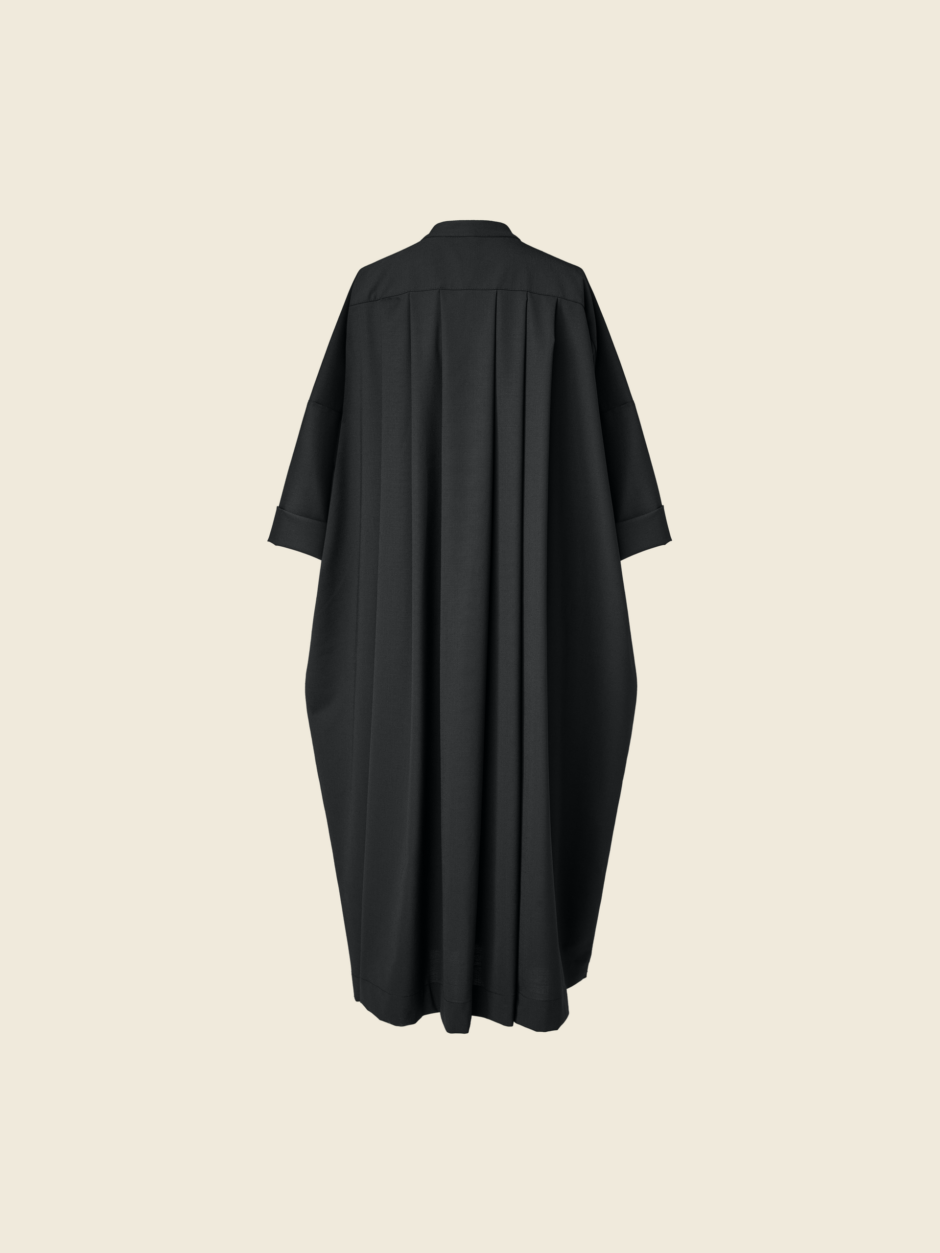 WIDE DRESS WITH PLEATS