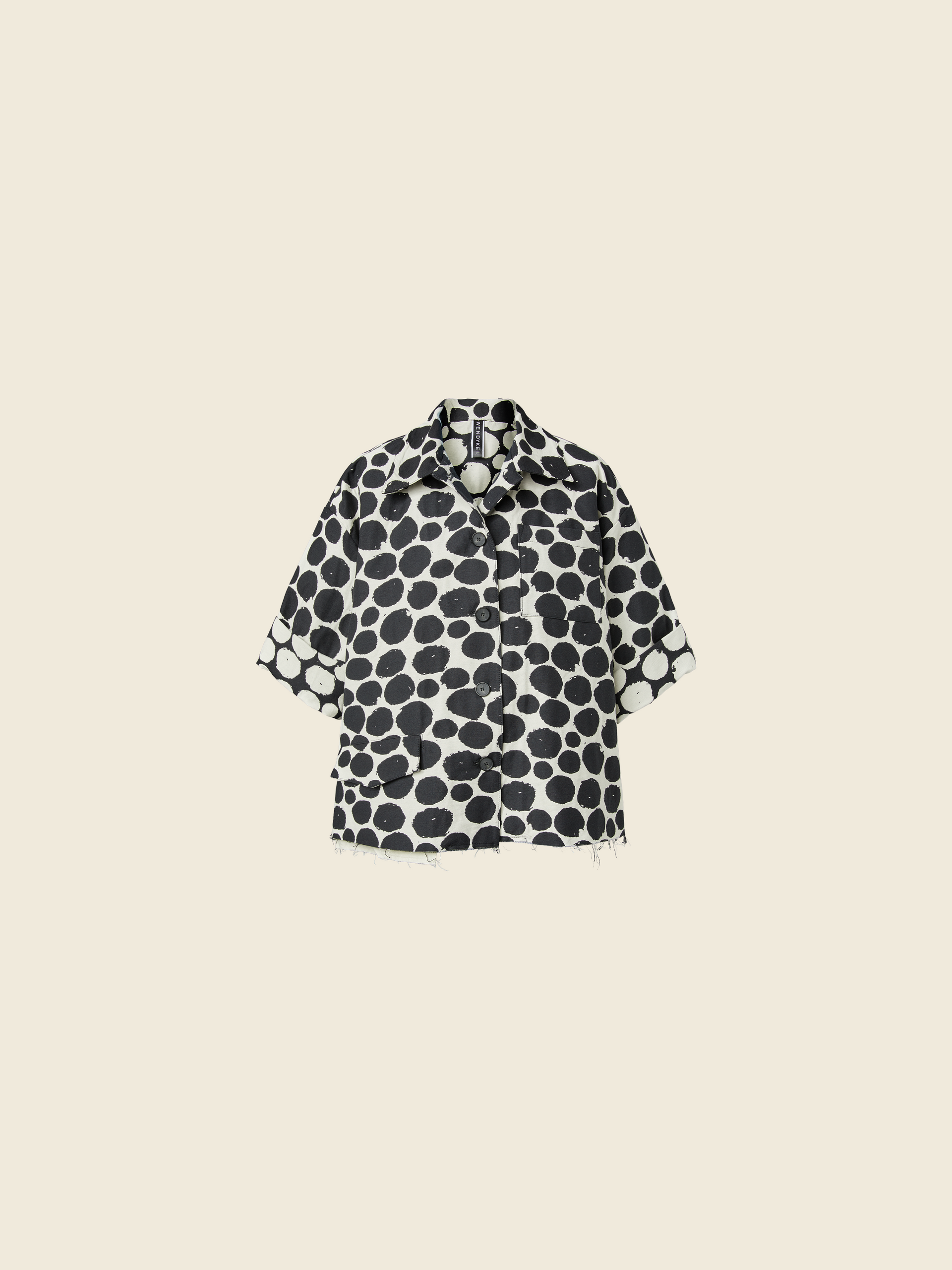 圆点图案短夹克