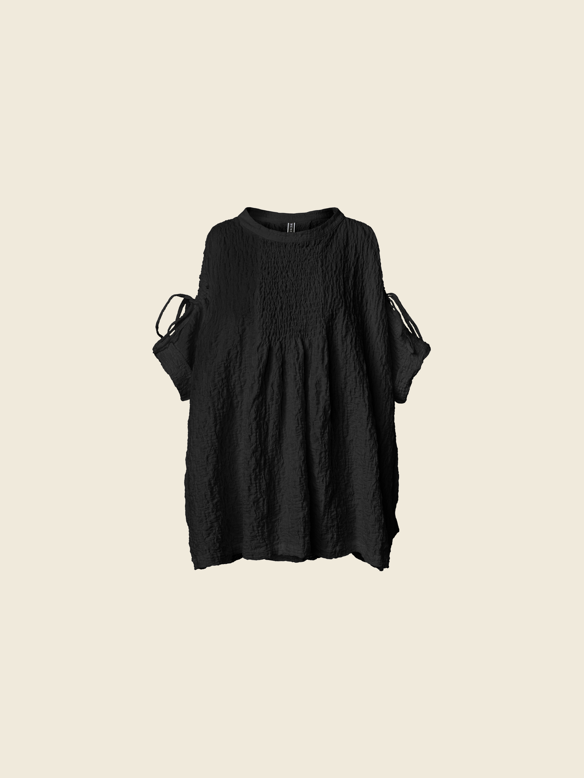 CRINKLED GATHERED BLOUSE