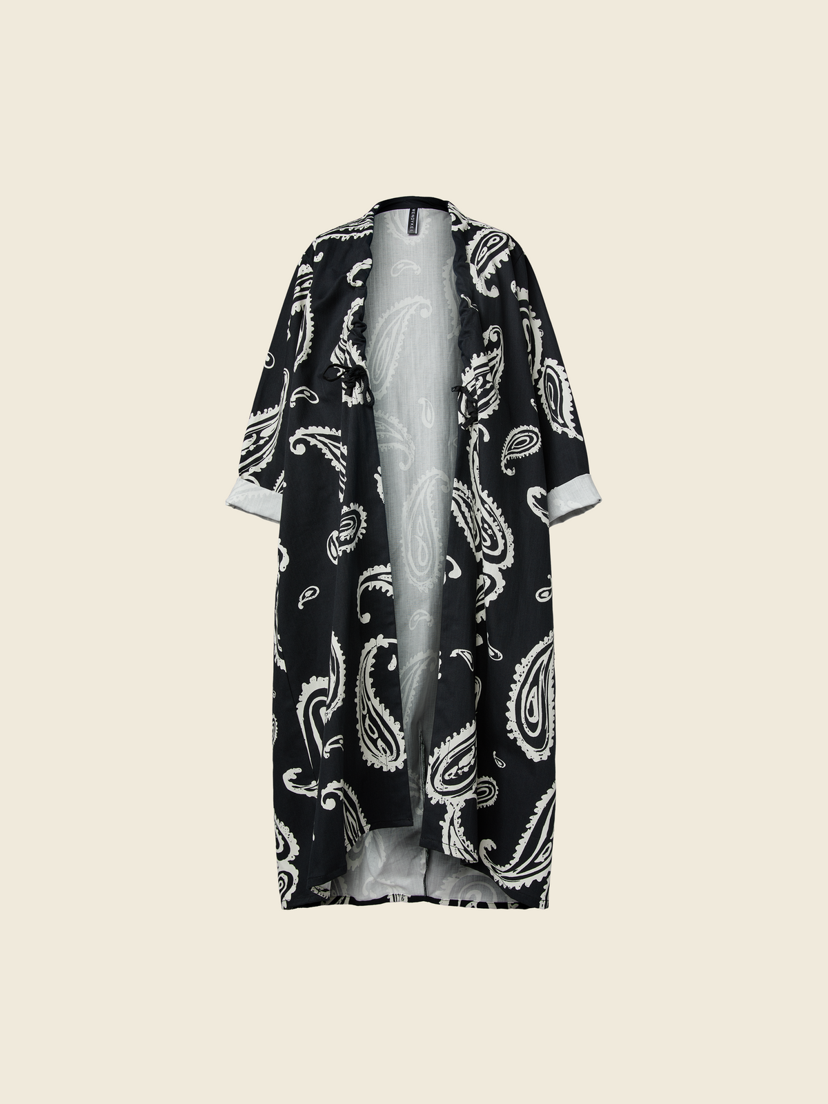 PAISLEY PRINT LONG CARDIGAN