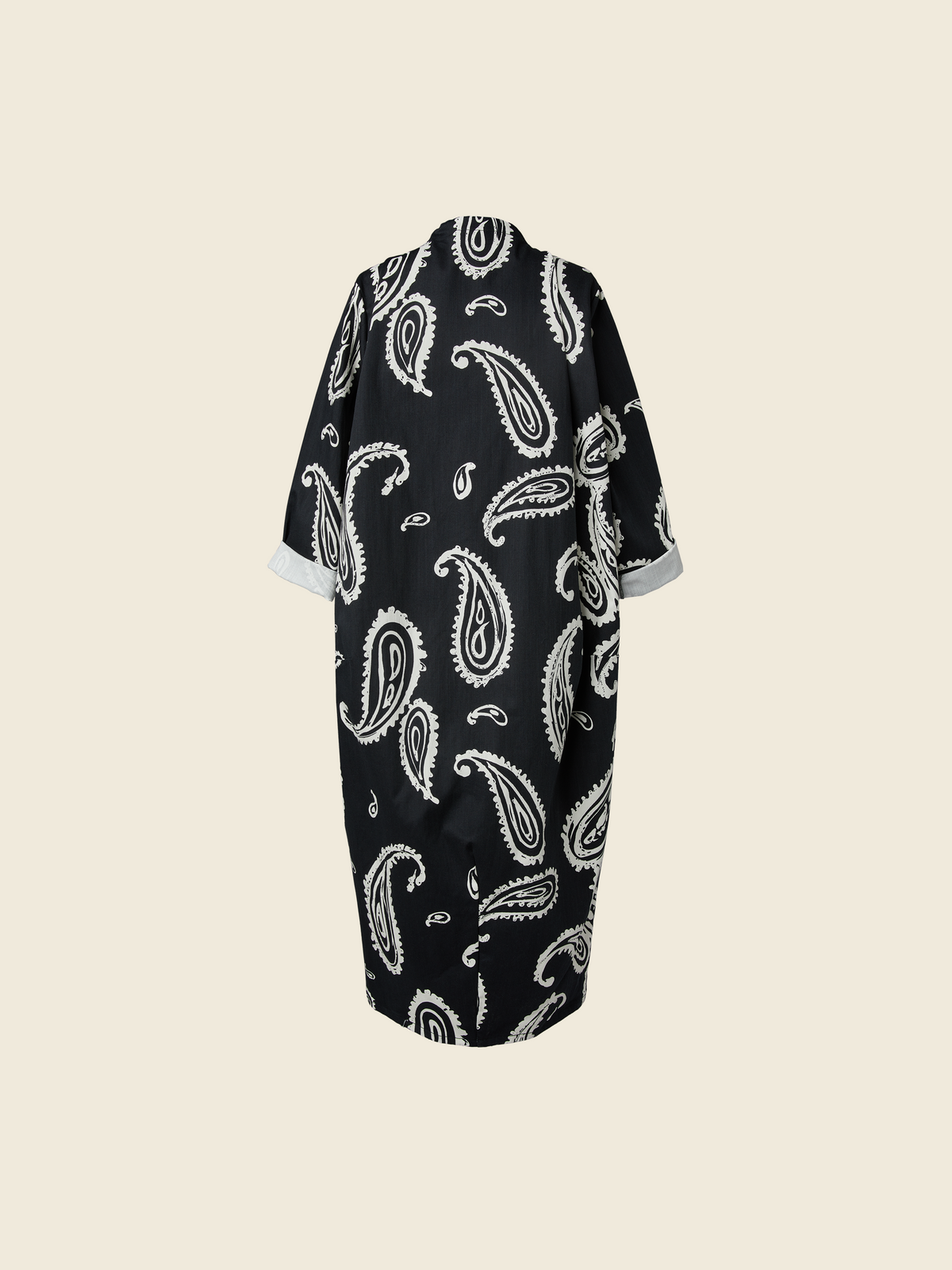 PAISLEY PRINT LONG CARDIGAN
