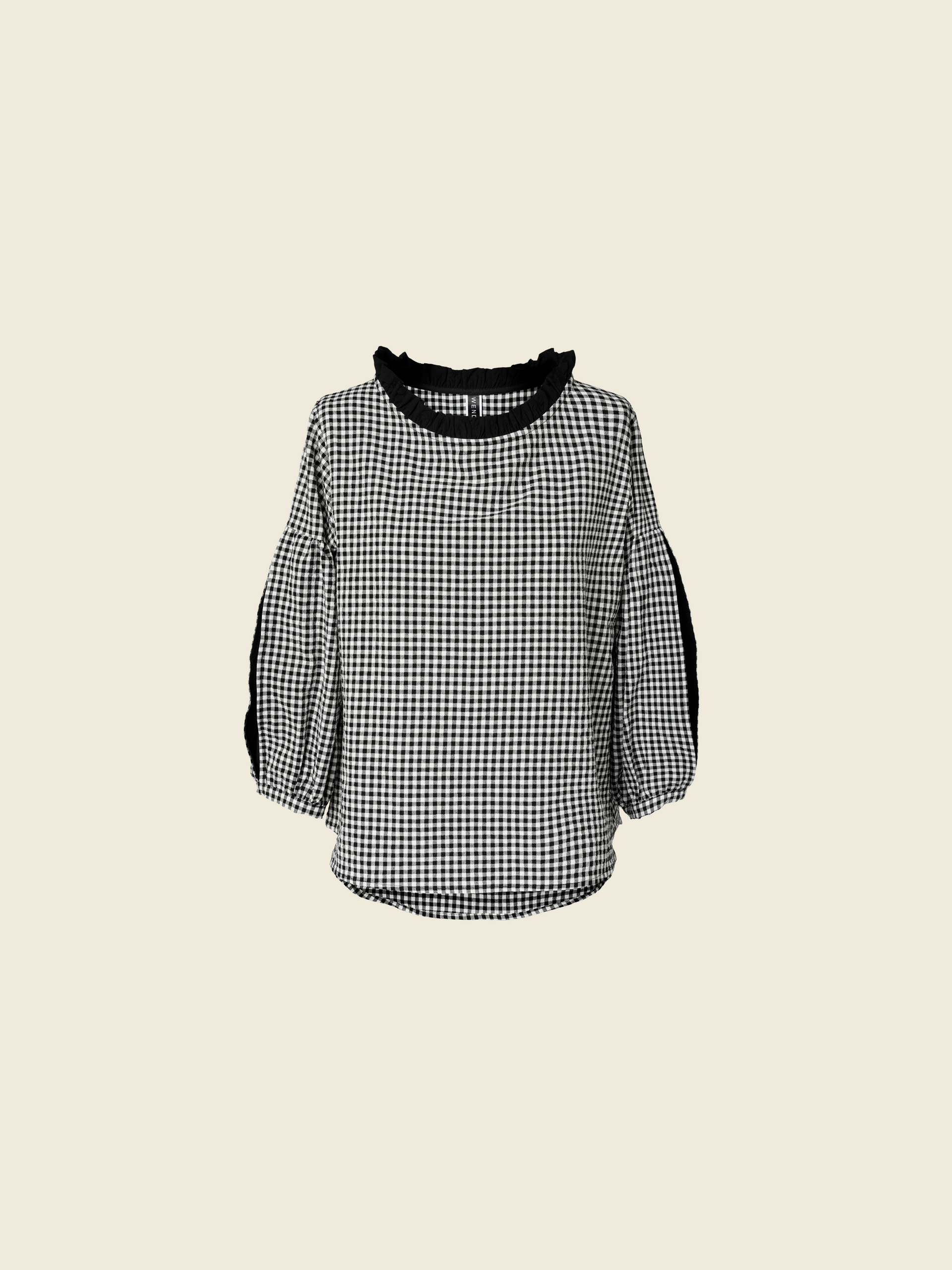 PUFF SLEEVES VICHY BLOUSE