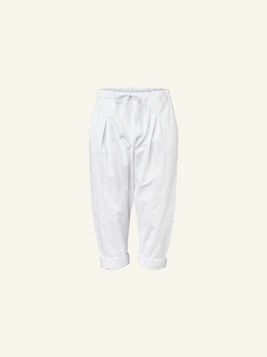 LOW CROTCH COTTON TROUSERS