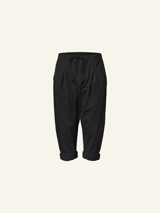LOW CROTCH COTTON TROUSERS