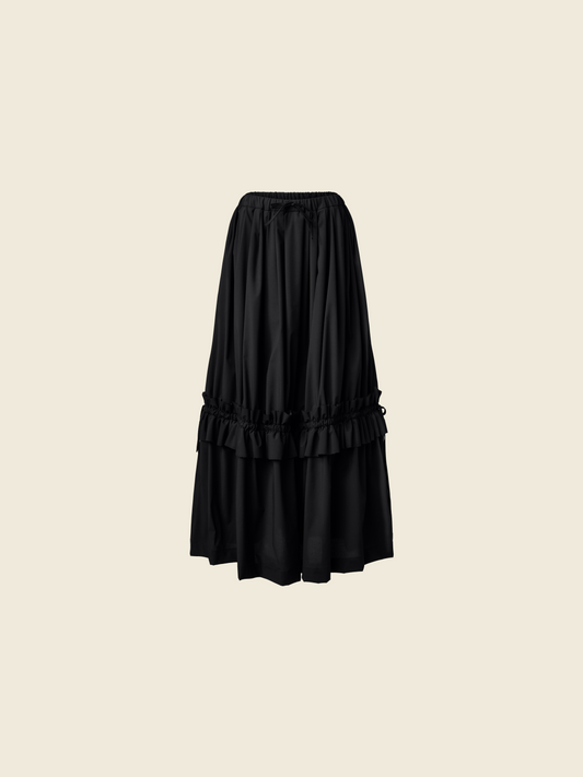 LONG SKIRT WITH ADJUSTABLE RUCHE