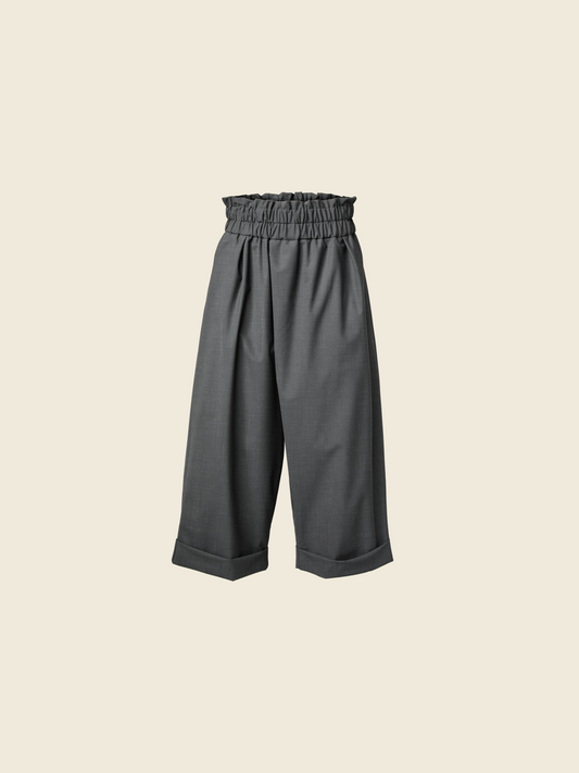 HIGH ELASTIC WAISTBAND TROUSERS