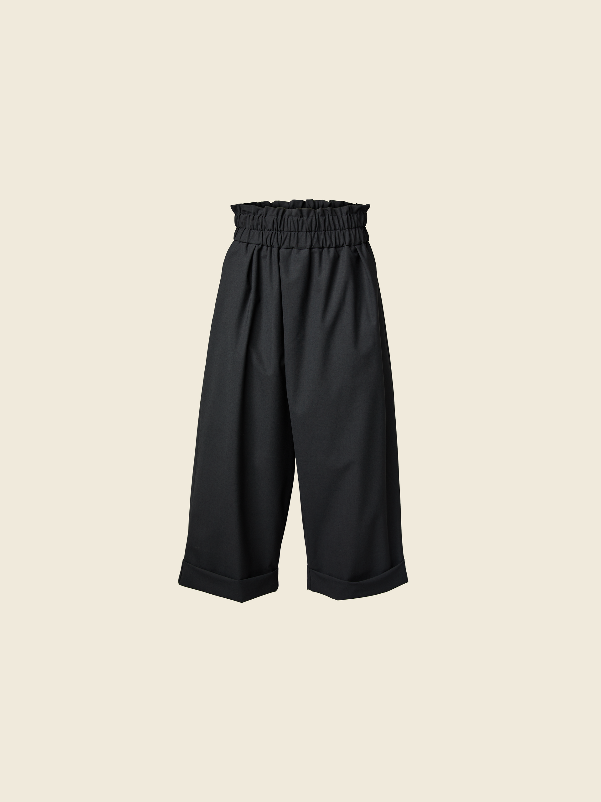 HIGH ELASTIC WAISTBAND TROUSERS
