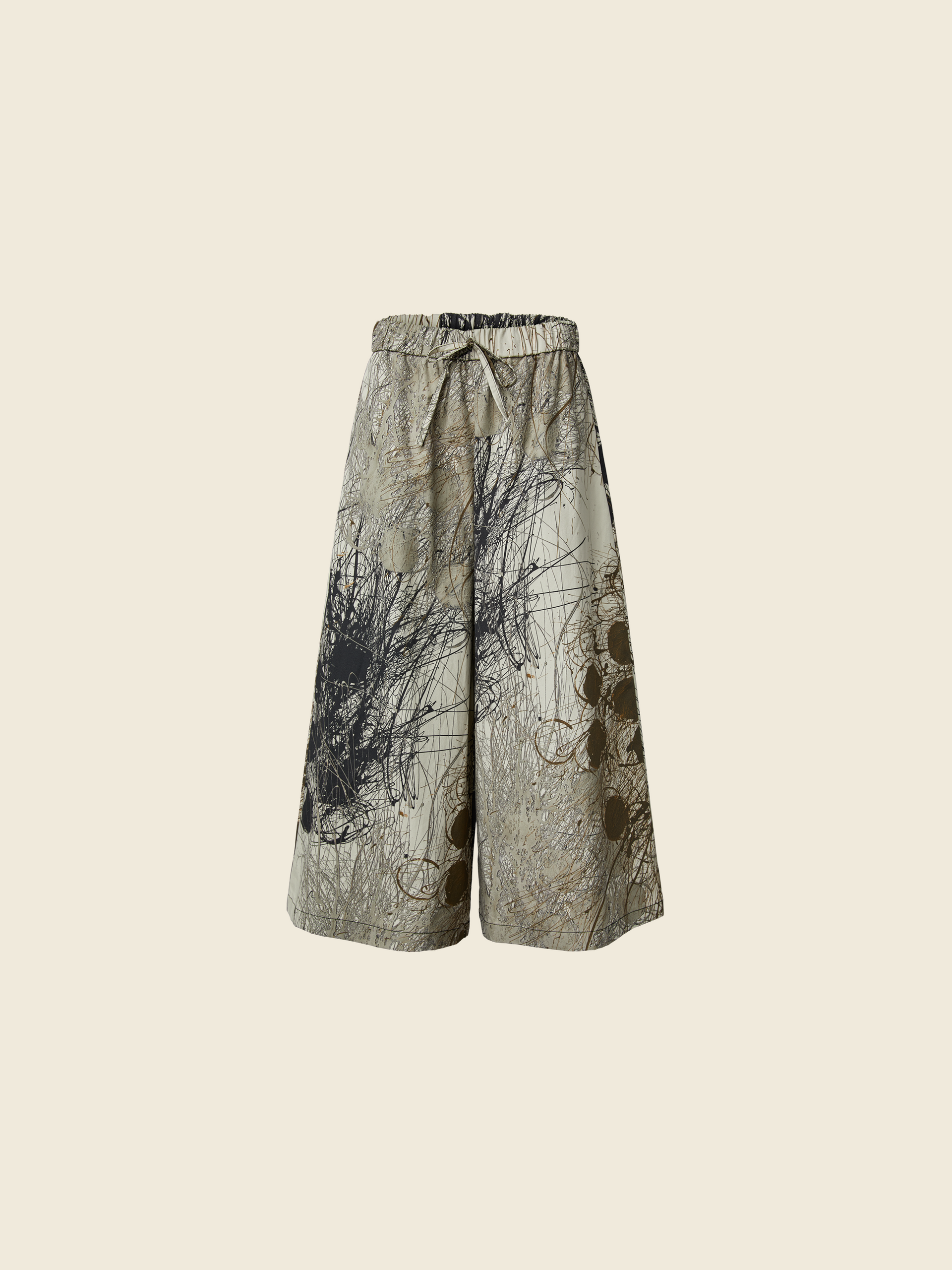 URBAN SCRIBBLE COTTON TROUSERS