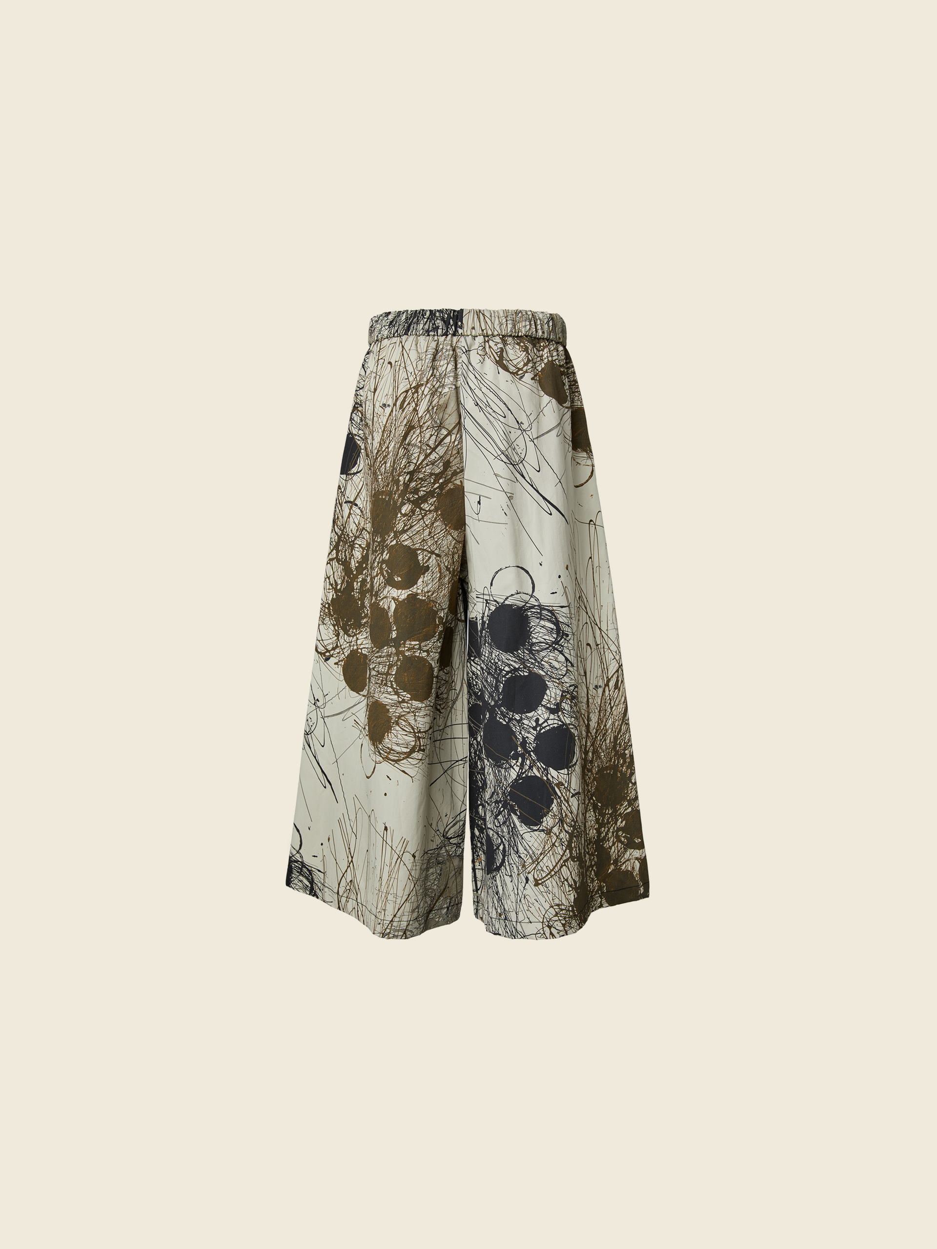 URBAN SCRIBBLE COTTON TROUSERS