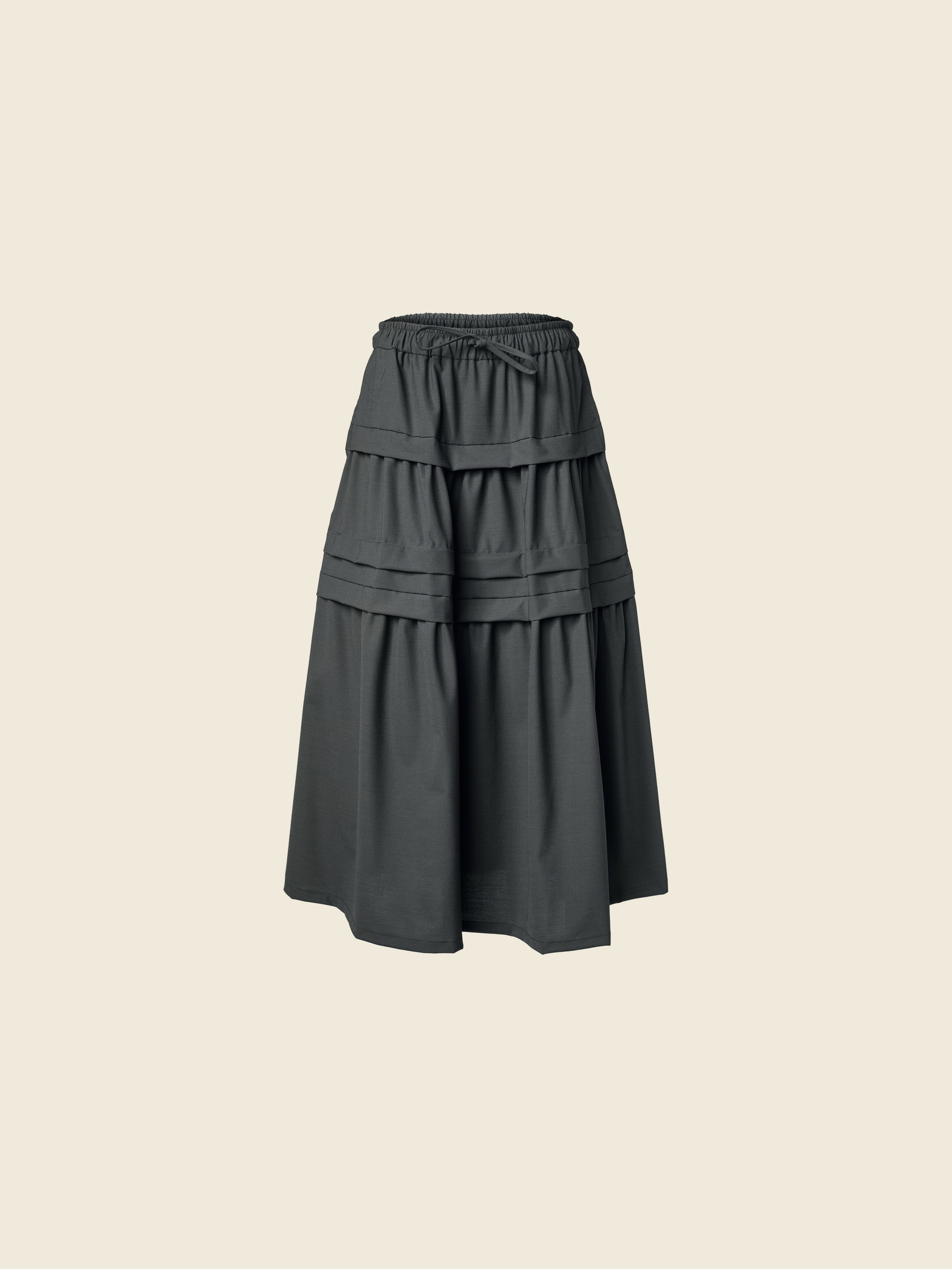 AW26 PLEATED LONG SKIRT